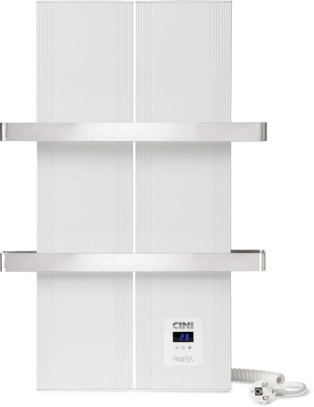 Finesa Elektrischer Badheizkörper mit Smarte Thermostat, Wärmeabgabe  400-1200W, 5 Jahre GARANTIE