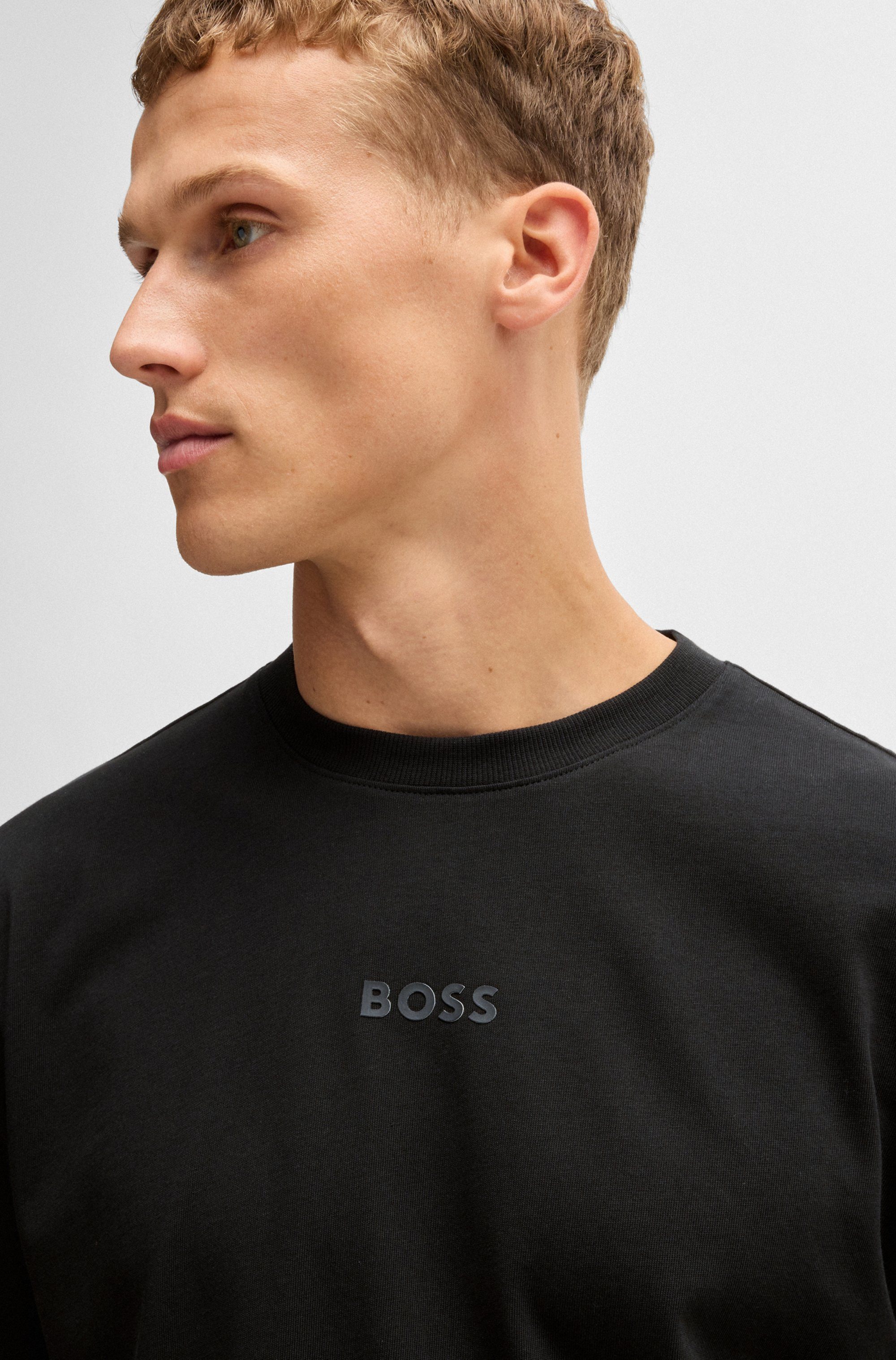 BOSS GREEN T-Shirt Tee 10 Relaxed Fit Rundhalsausschnitt, relaxed Fit, reine Baumwolle – Bild 4 von 5