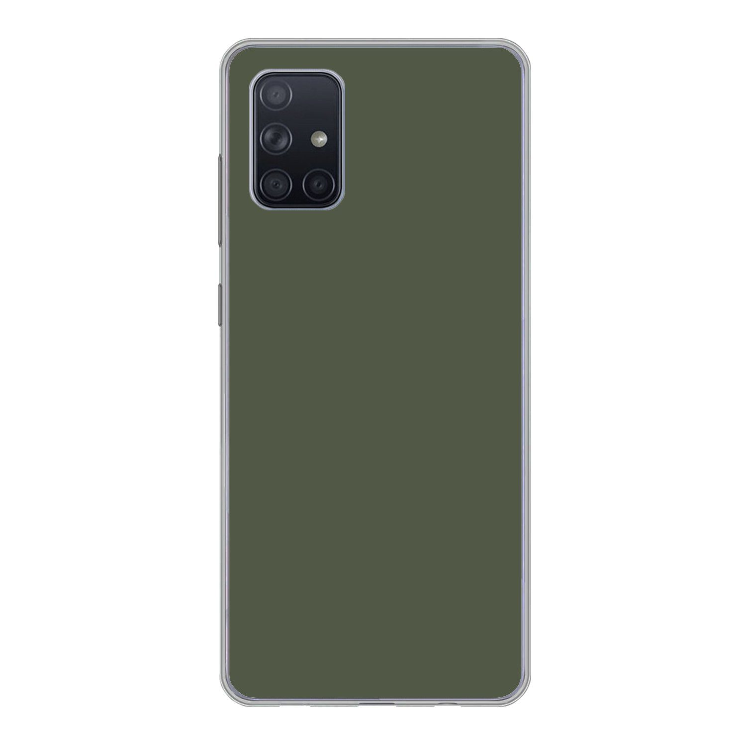 Handyhülle für Samsung Galaxy A51 Grün - Einfarbig - Olivgrün