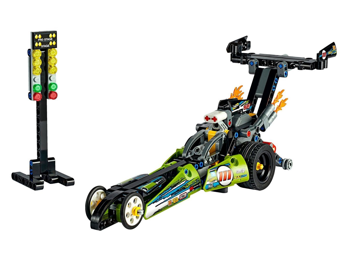 LEGO® LEGO® Technic™ 42103 Dragster Rennauto Konstruktionsspielsteine, (225 St)
