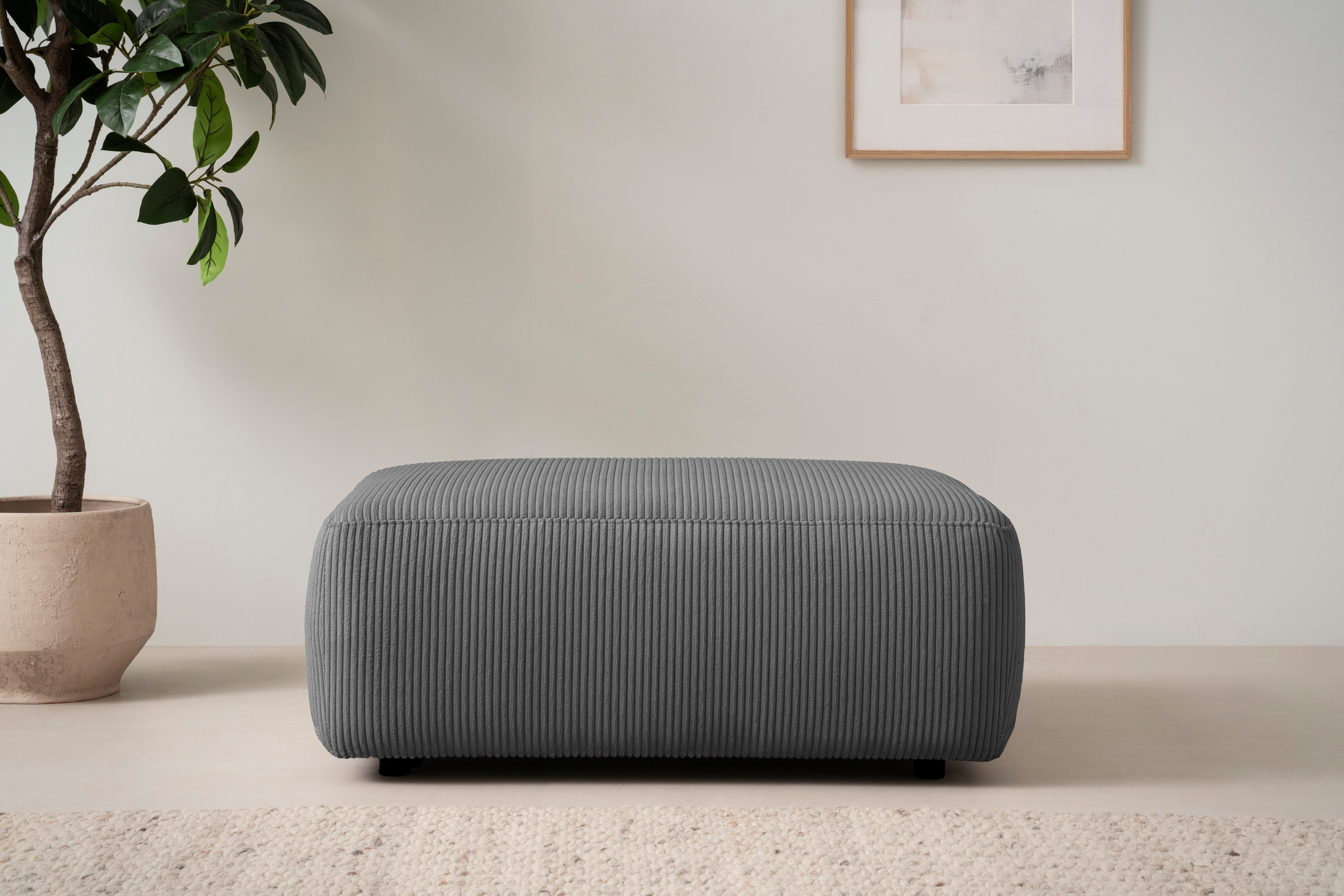 INOSIGN Polsterhocker Torge, Hocker in Cord, günstig online kaufen