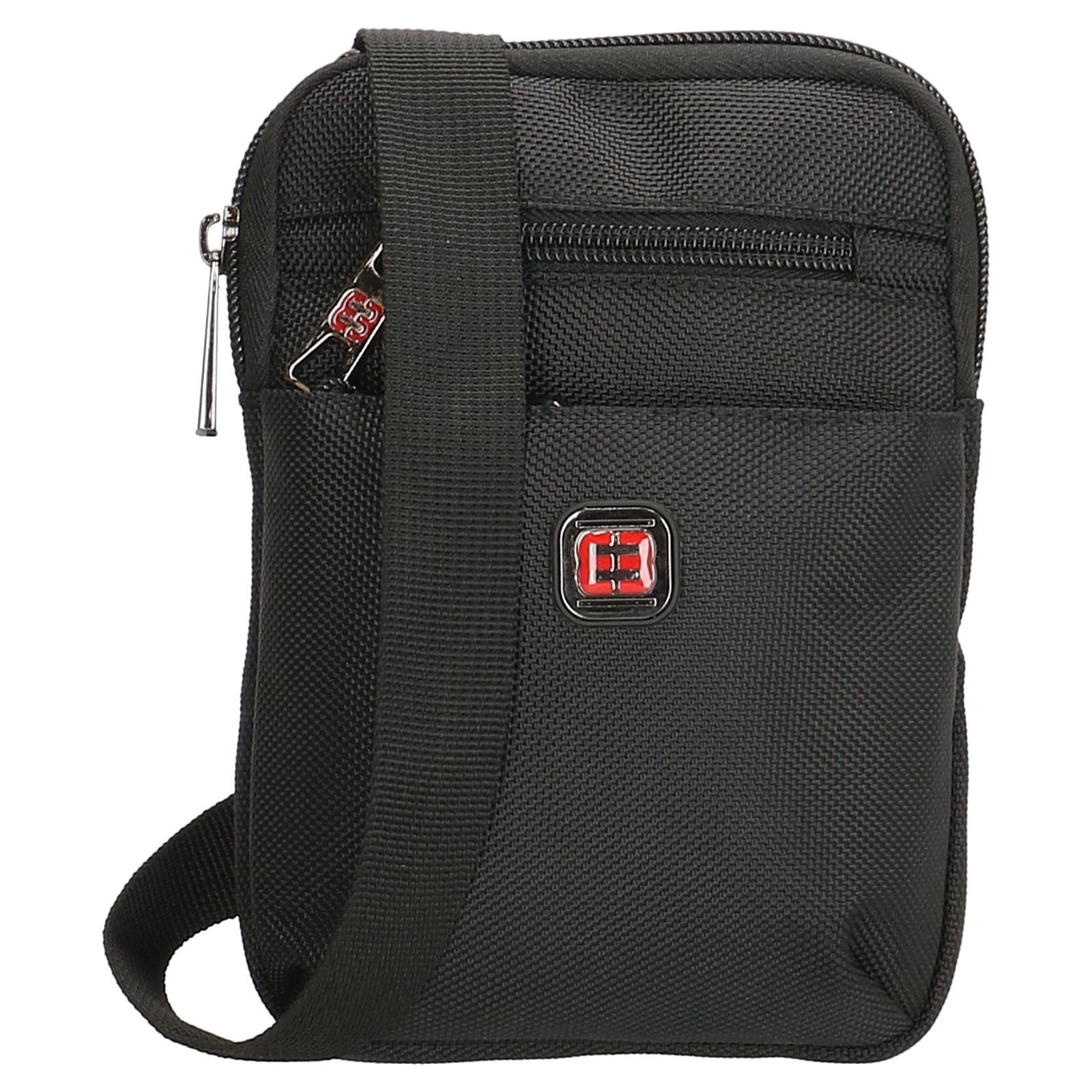 HTI-Living Schultertasche Schwarz Umhängetasche Schultertasche Patch Handtasche (1-tlg), mit Logo