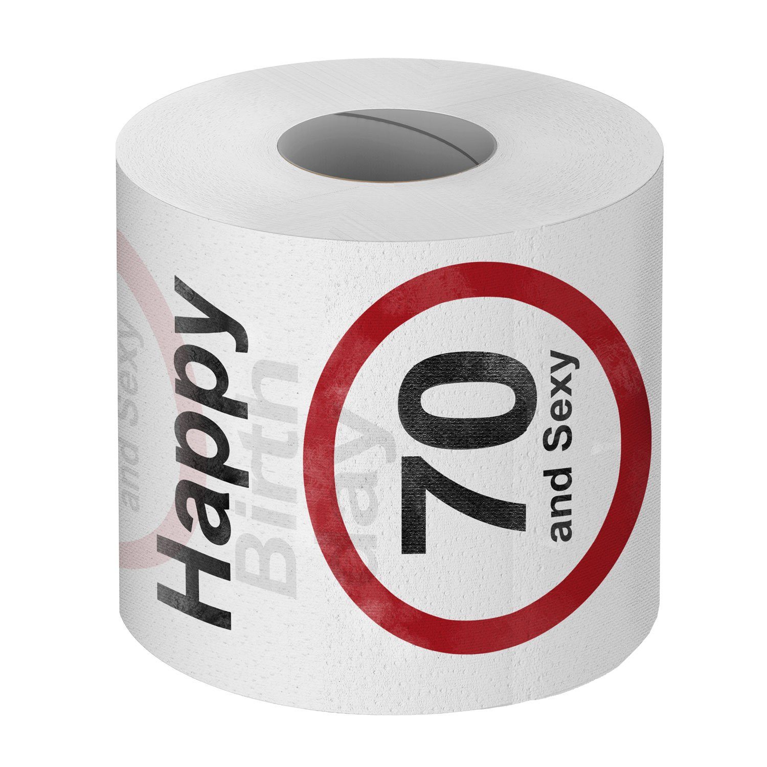 Goods+Gadgets Papierdekoration Lustiges Fun Klopapier – Toilettenpapier Geschenk 70. Geburtstag, Toilettenpapier Geschenkartikel