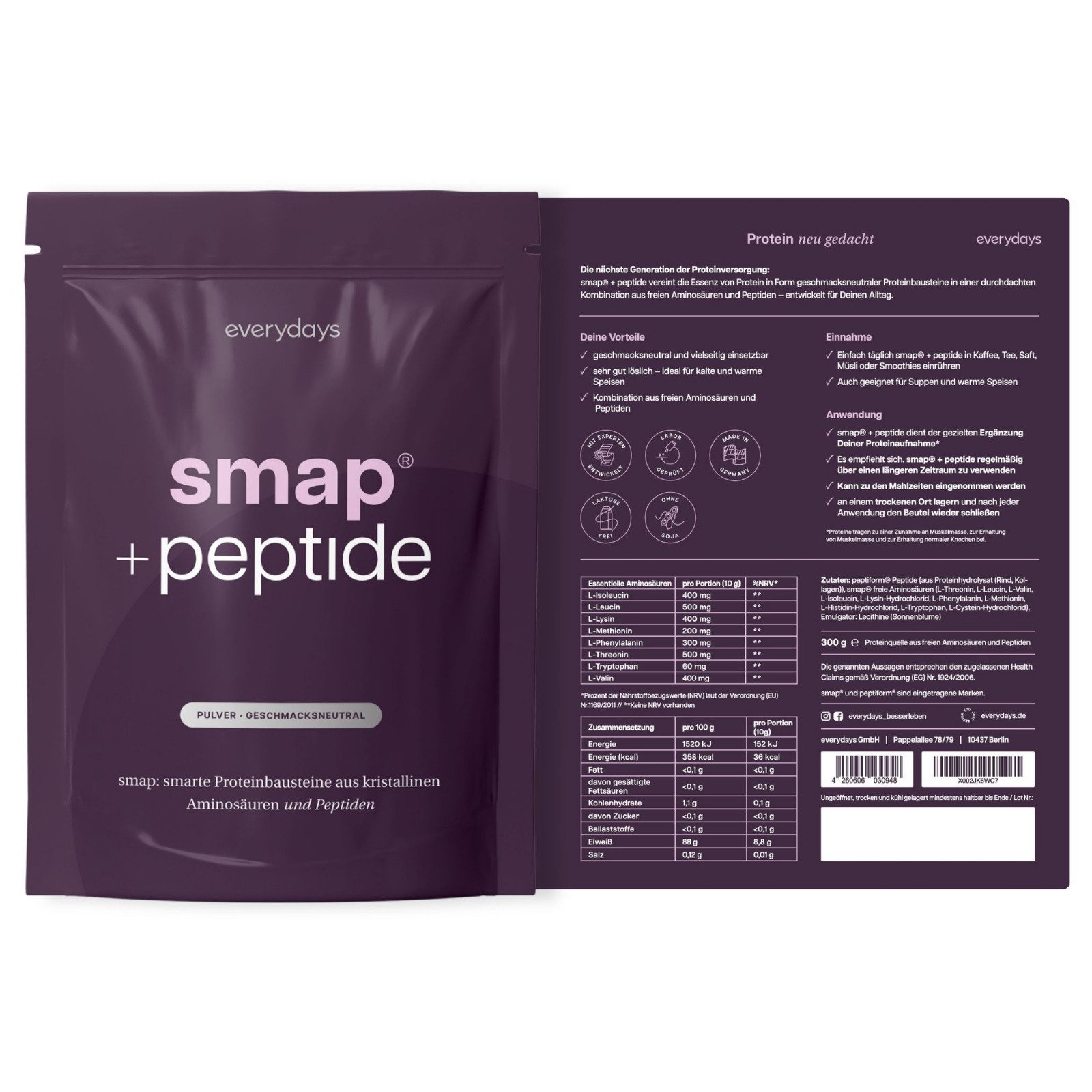 everydays smap® + peptide Pulver, 300 g