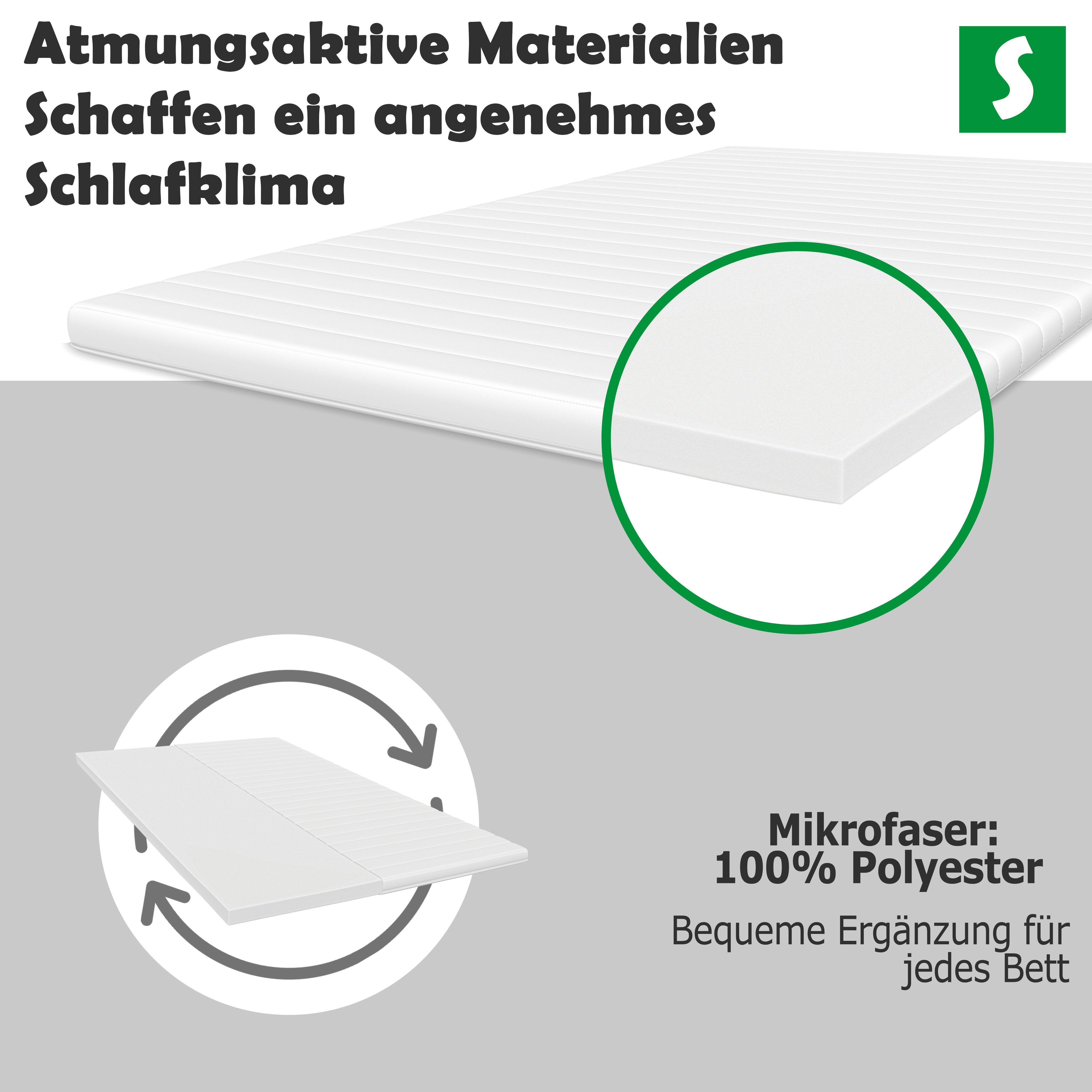Schlaftroll, Topper Kaltschaum Topper 90x200–180x200 cm – Ergonomische Matr günstig online kaufen