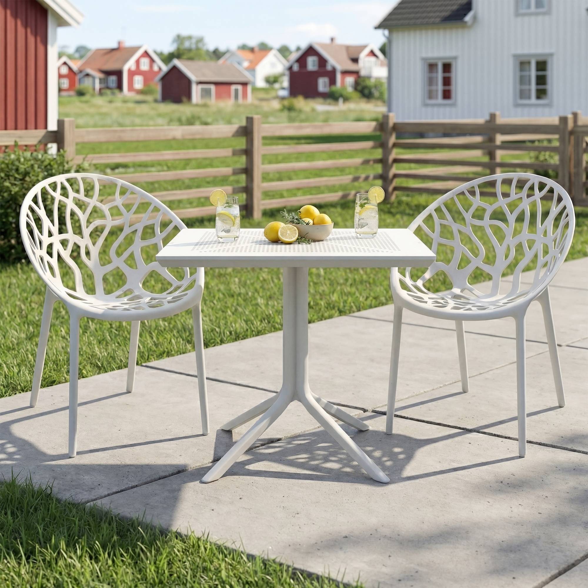 CLP Gartenstuhl Avara (Kombi Set), stapelbar, wetterfest und UV-beständig
