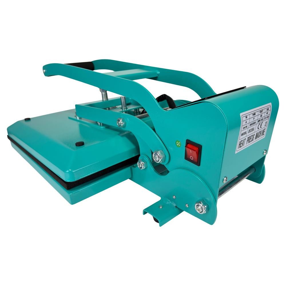 Semplix Transferpresse - Transferpresse 38x38 Clamshell Textildruck LCD Touch Heißpresse