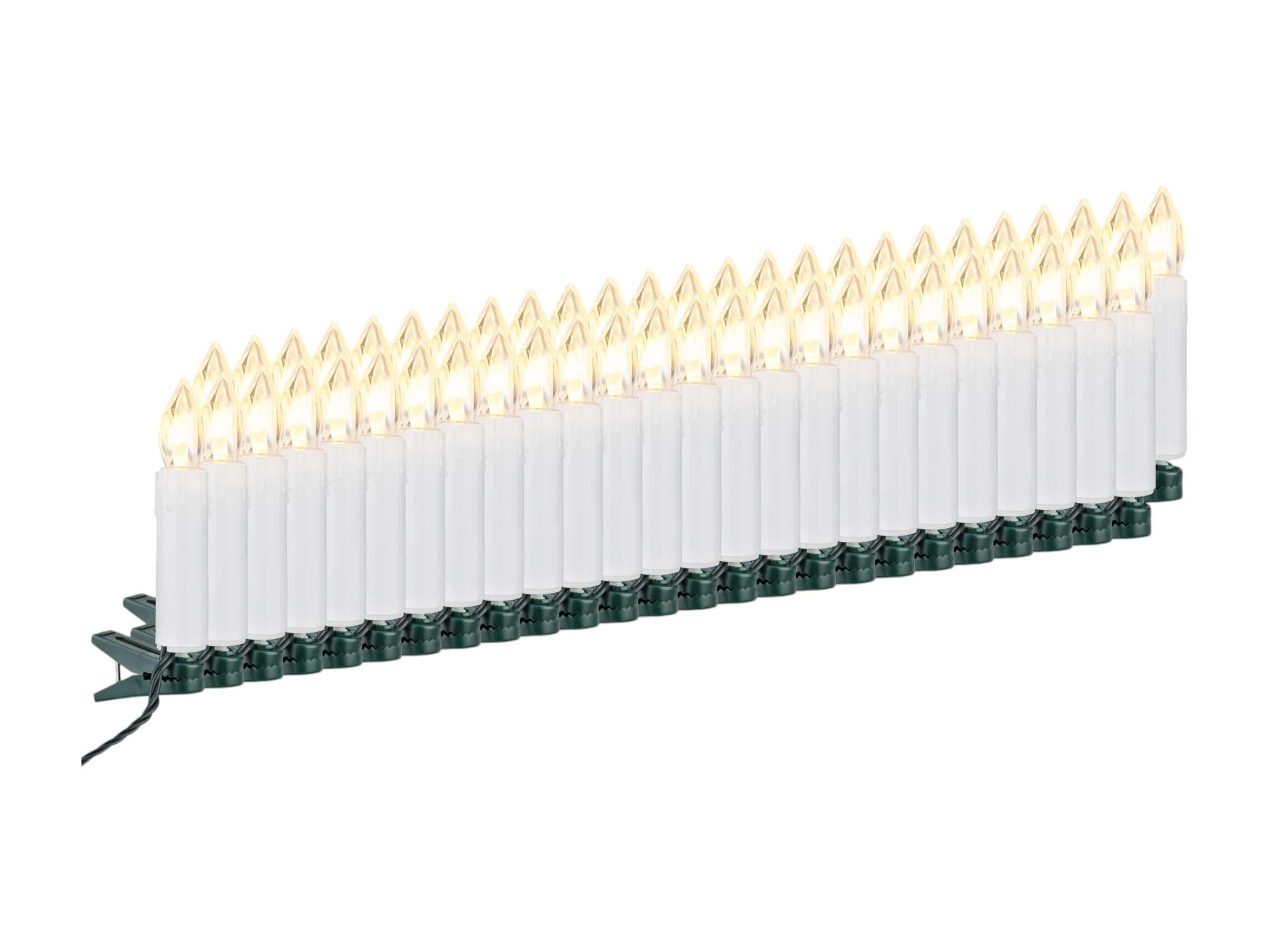 F-H-S International LED-Christbaumkerzen, 50-flammig, Baumkerzen weiß 7cm w günstig online kaufen