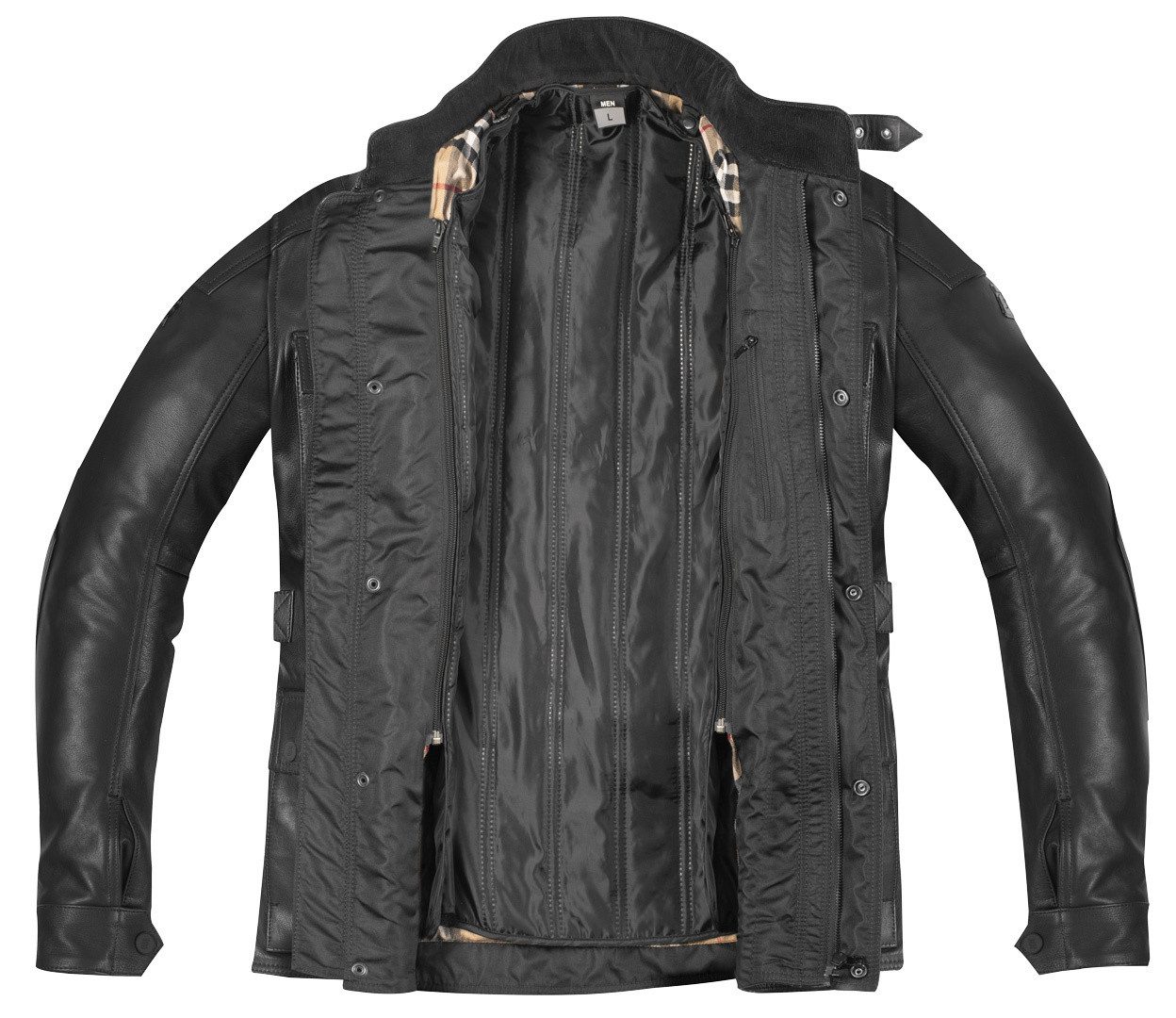 Bogotto Motorradjacke Bristol NG Motorrad Lederjacke herausnehmbares Innenfutter – Bild 5 von 5