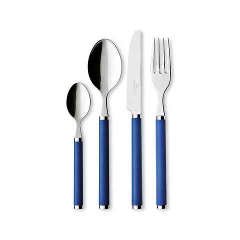 Villeroy & Boch Besteck-Set Play! Blue Ocean Tafelbesteck 24-teilig (24-tlg), 6 Personen, Edelstahl