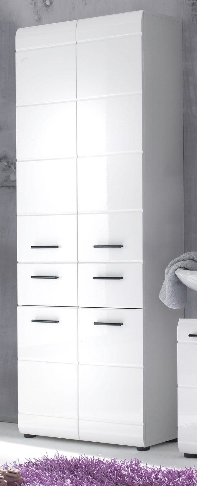trendteam Hochschrank Skin (Mehrzweckschrank in weiß günstig online kaufen