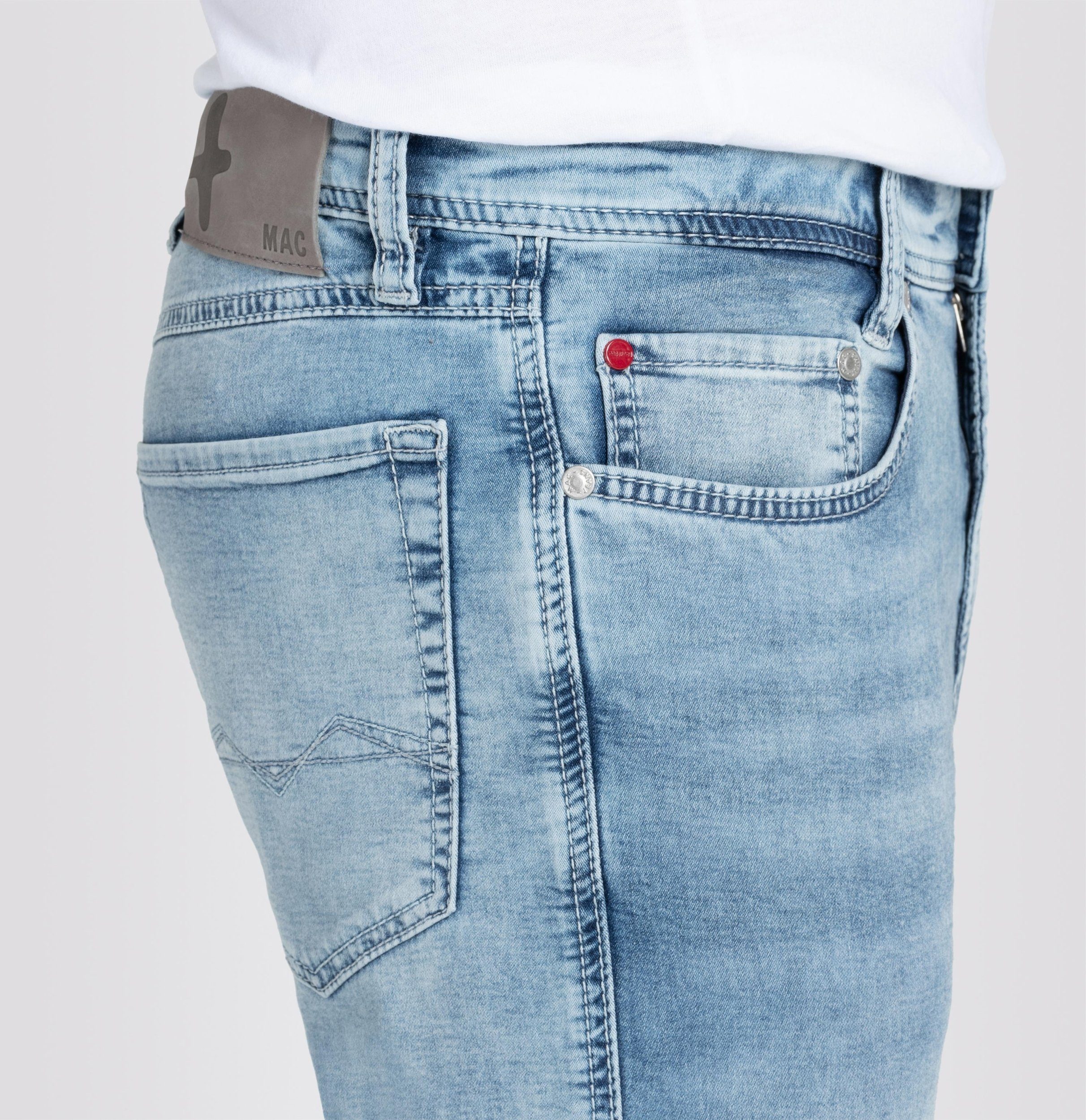 Jog'n Sweat Jeans, Light 5-Pocket-Jeans Hellblau - JEANS Denim MAC