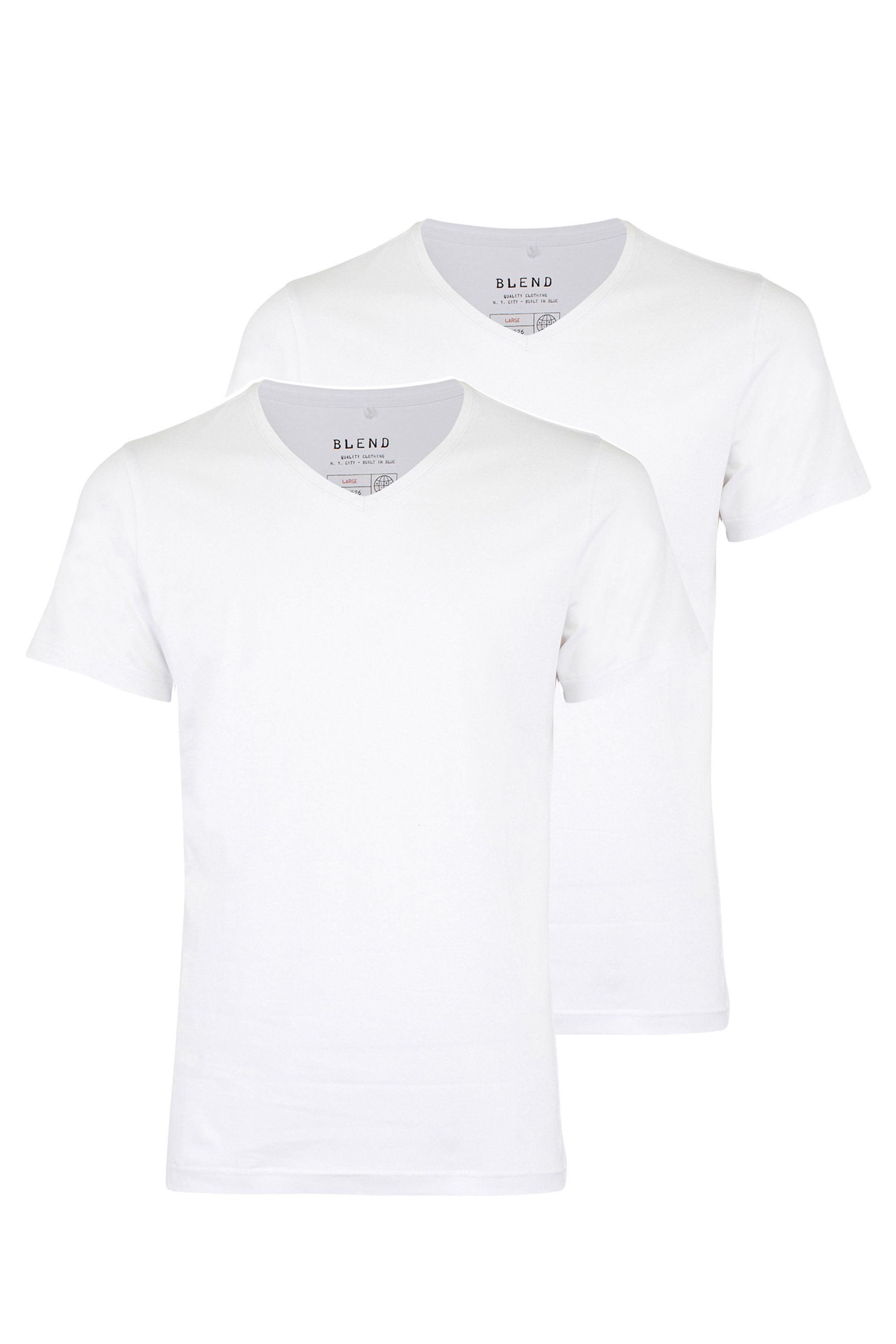 Blend T-Shirt BHDinton (2-tlg) 2er Pack T-Shirt mit V-Ausschnitt