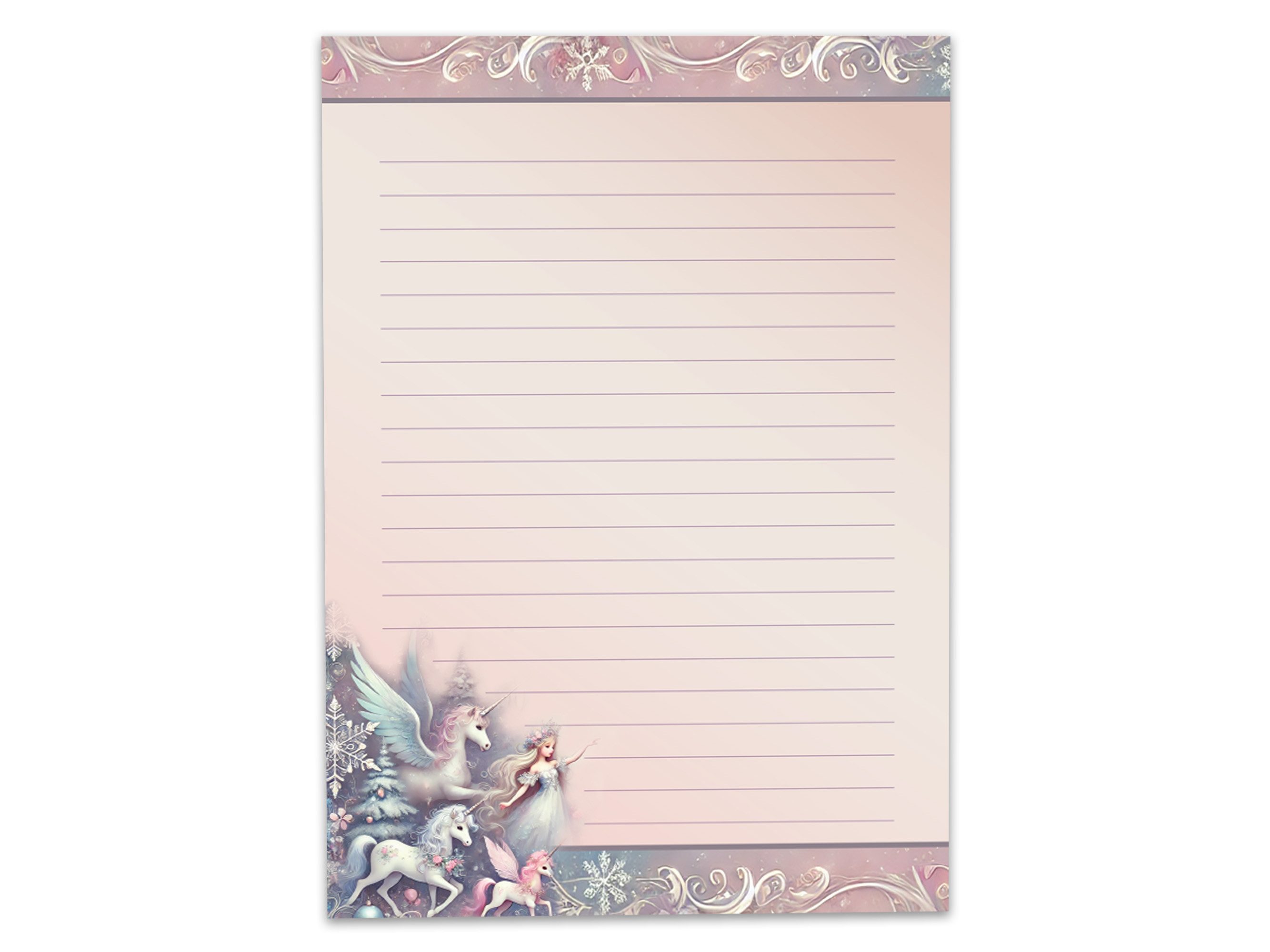 LIMONIA Briefpapier Set Kinder Briefblock A5 mit Umschlägen Notizblock Weihnachten, Weihnachtsbriefpapier, Weihnachtsgrüße, Geschenk Idee