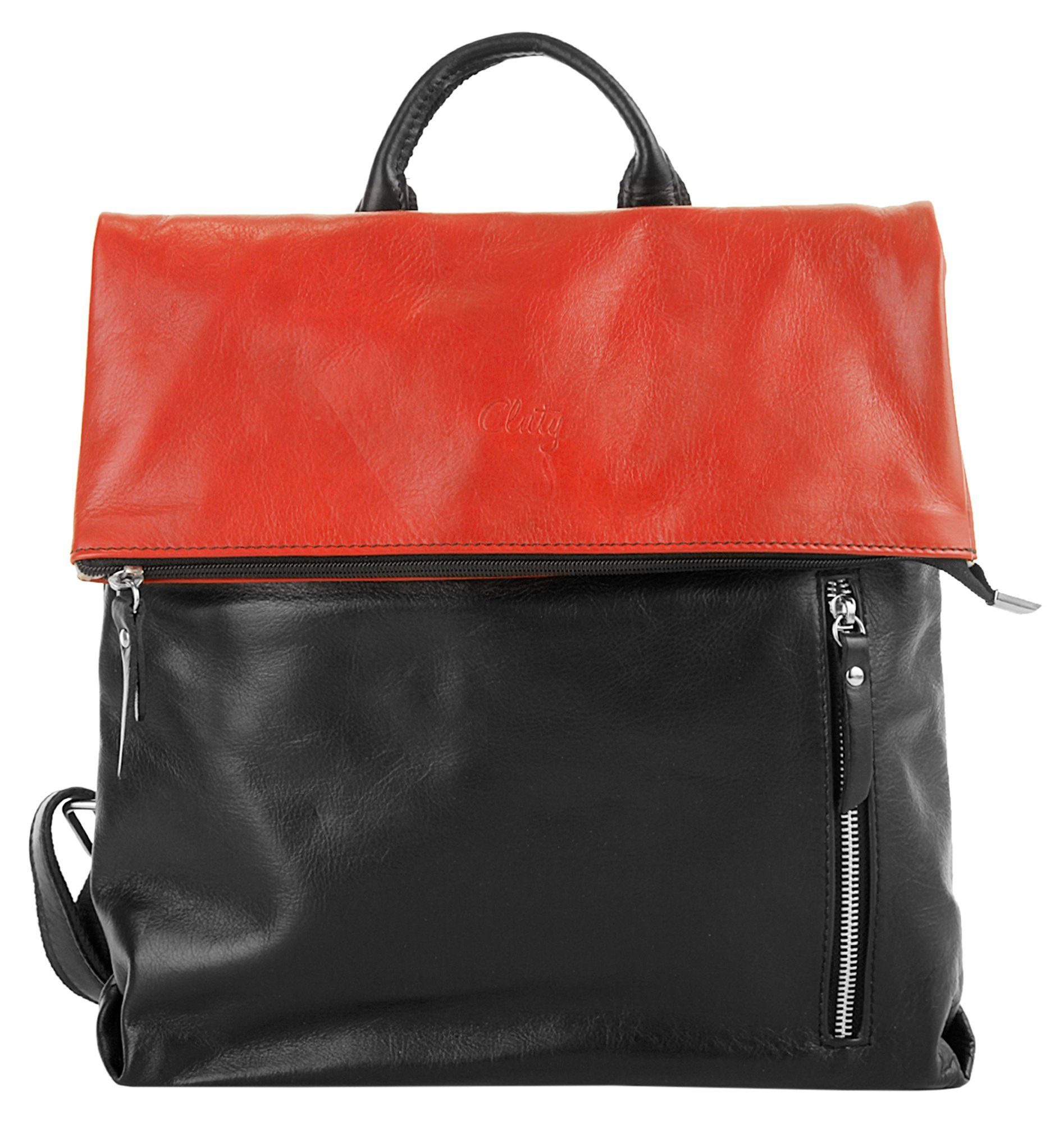 Cluty Cityrucksack, echt Leder, Made in günstig online kaufen