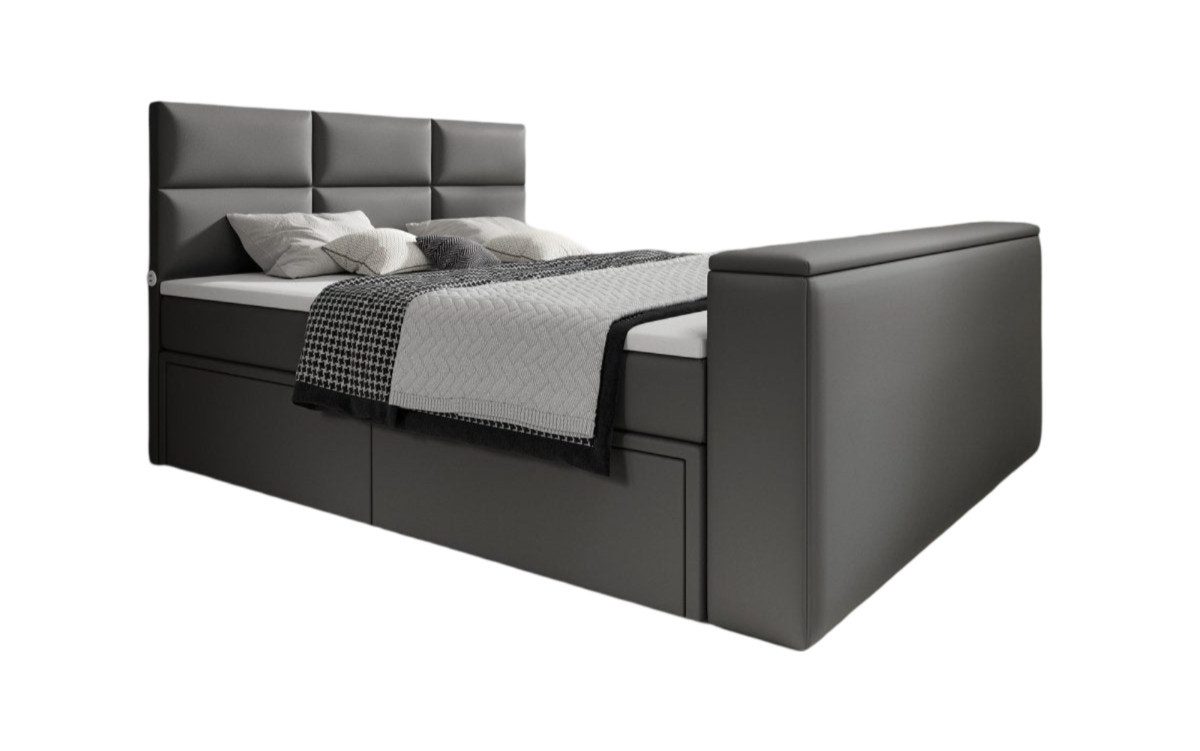 Luxusbetten24 Boxspringbett Citaro, mit TV Lift, USB-Anschluss und Stauraum günstig online kaufen