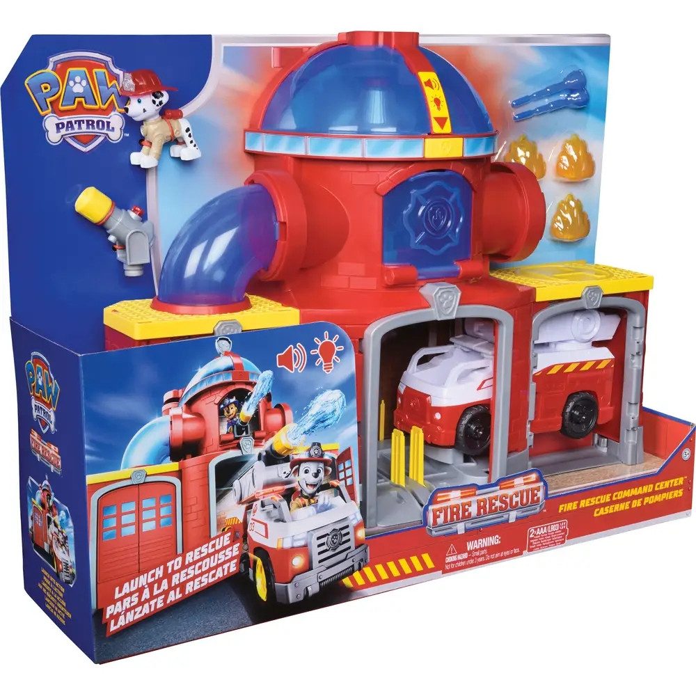 Spin Master Actionfigur Paw Patrol Fire Rescue - DLX Feuerwehr Station