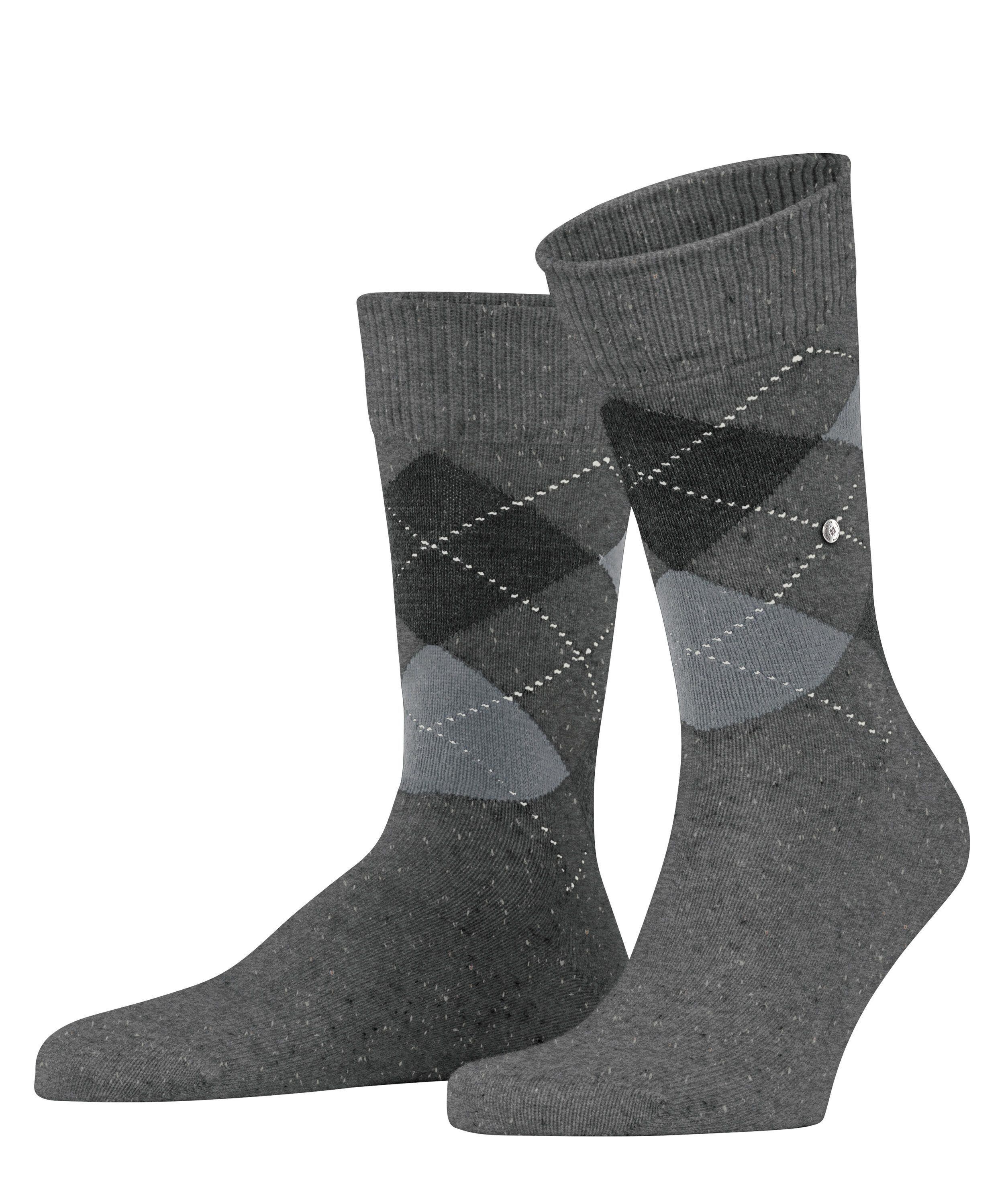 Burlington Socken Dundee Einheitsgröße 40-46, Argyle-Muster, Burlington-Clip