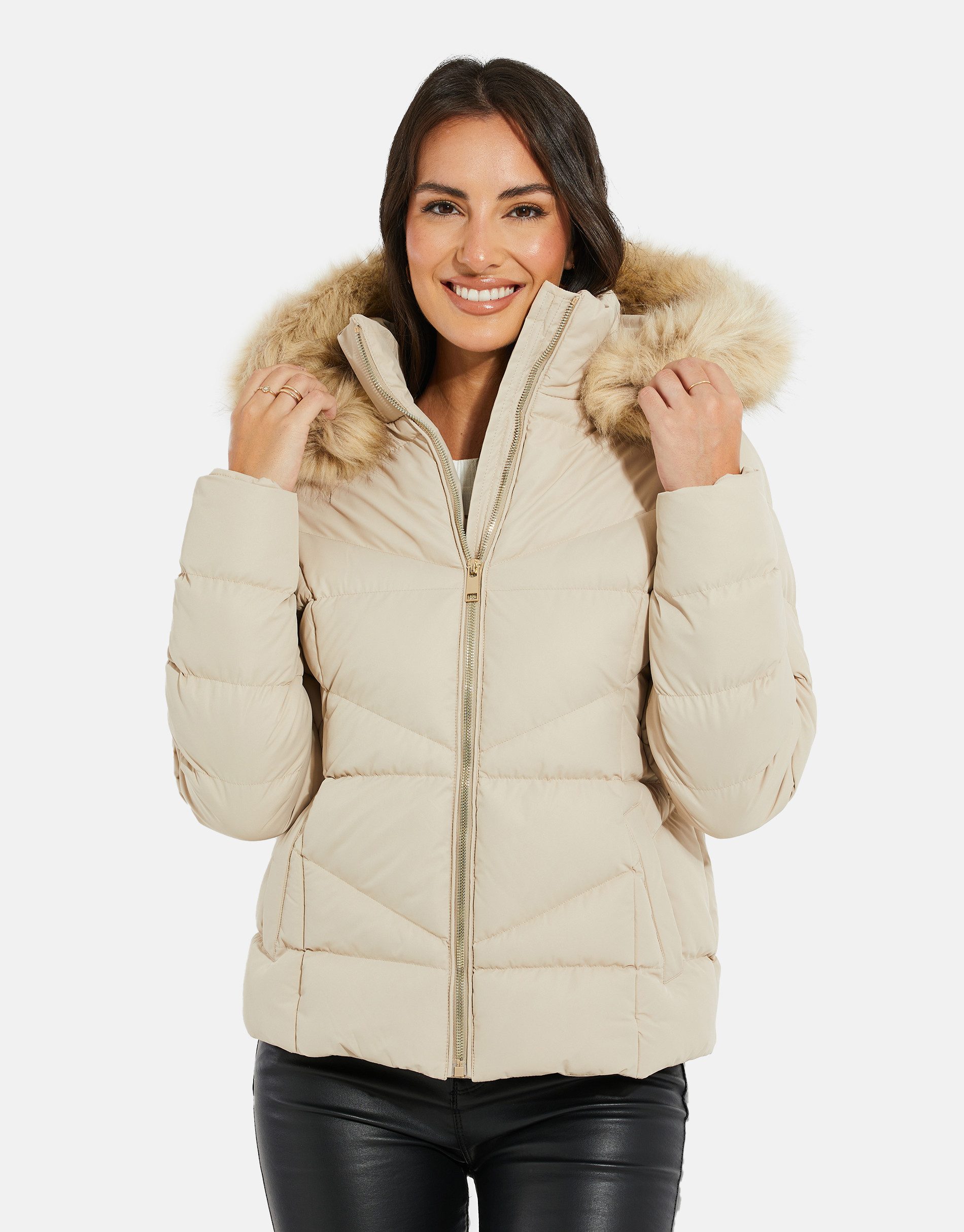 Threadbare Steppjacke (1-St) mit kuscheliger Kapuze günstig online kaufen