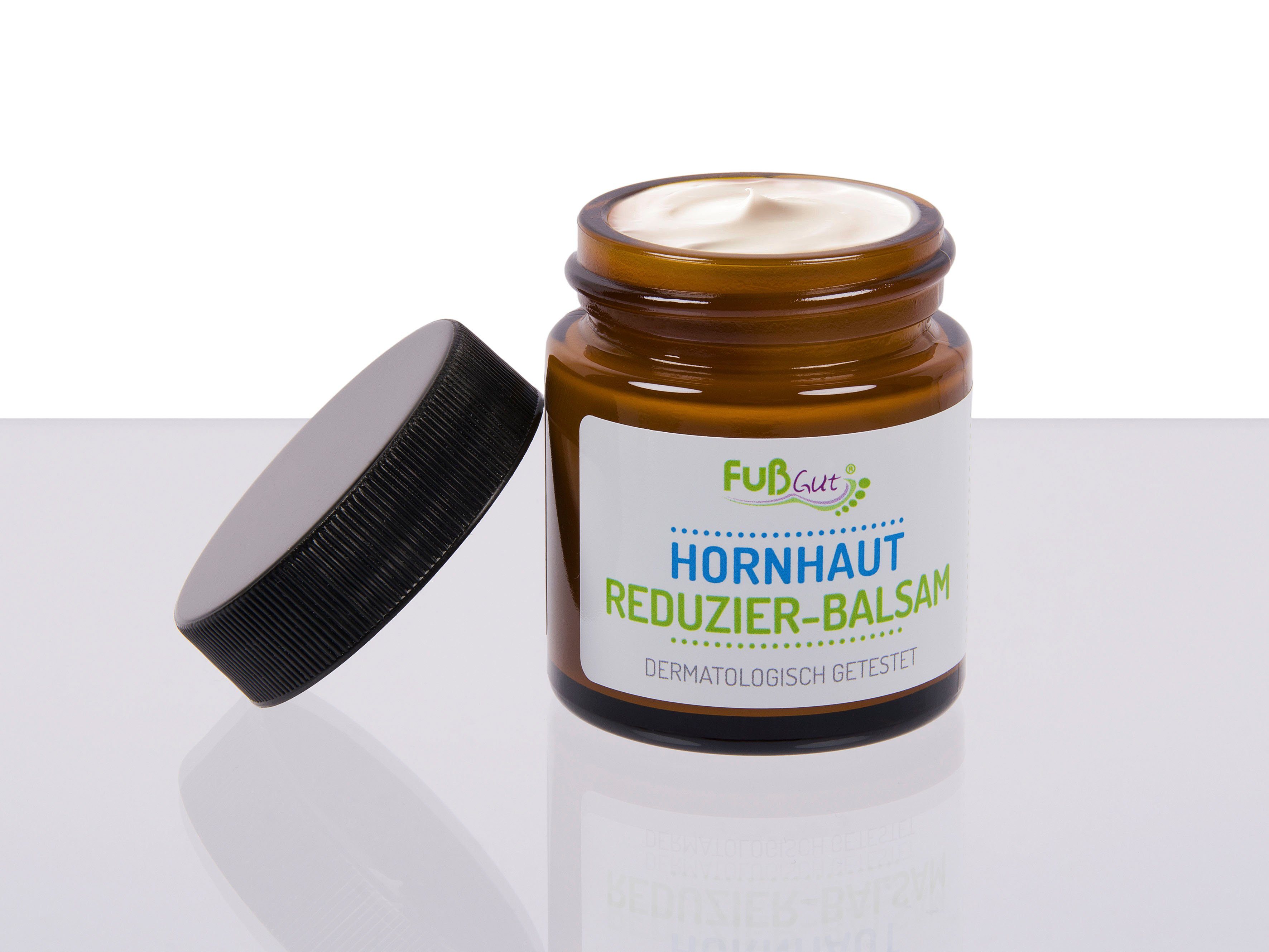 Fußgut Hornhautbalsam Hornhaut-Reduzier-Balsam, für Diabetiker geeignet, pflegt Ellenbogen, bis zu 75% Hornhautreduzierung innerhalb von 28 Tagen
