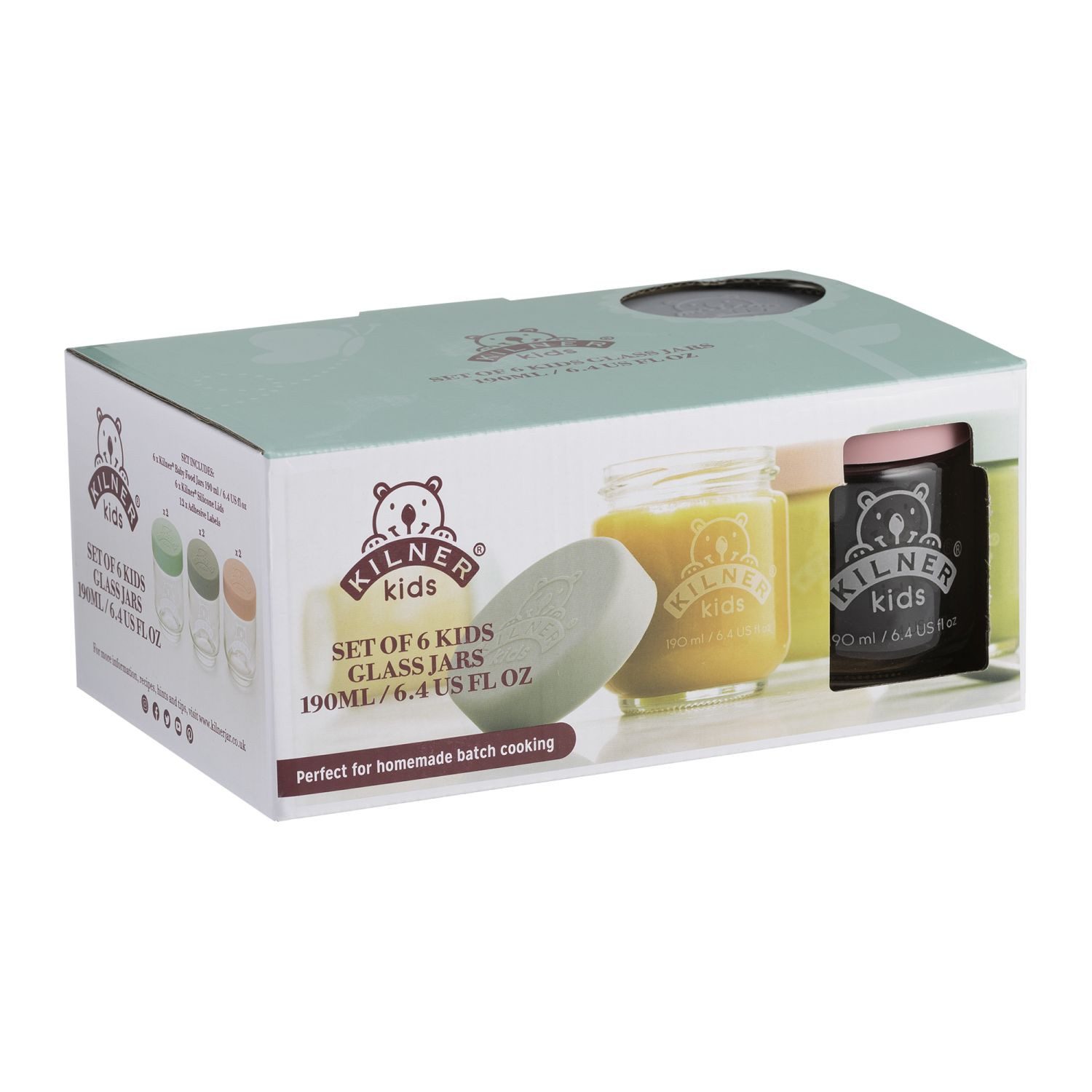 KILNER Aufbewahrungsdose Babygläser 190 ml 6er Set (Set, 6 St) günstig online kaufen