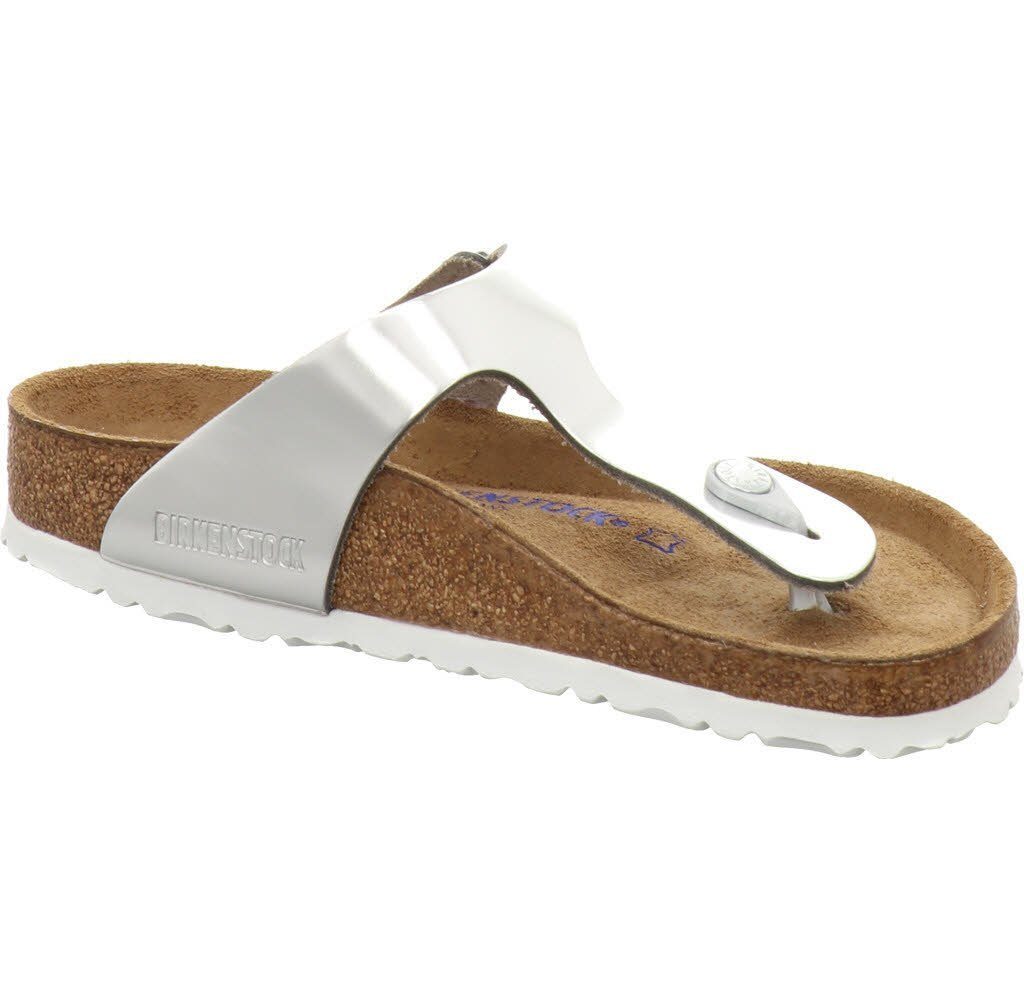 titansilberfarben Pantolette Birkenstock