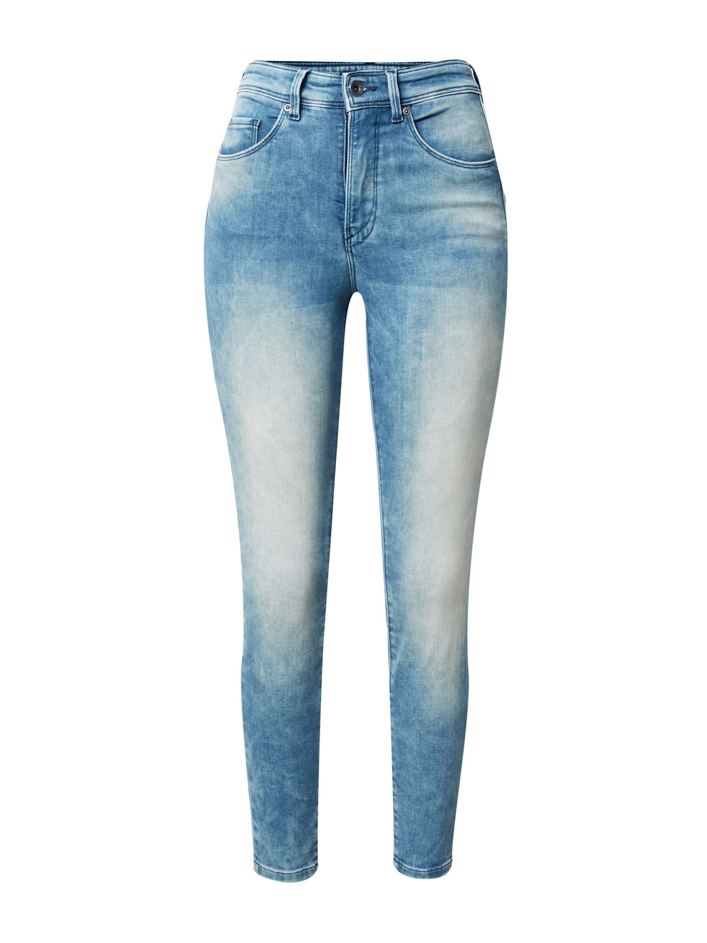 Salsa Jeans High-waist-Jeans Faith (1-tlg) Plain/ohne Details, Abgesteppter  Saum/Kante