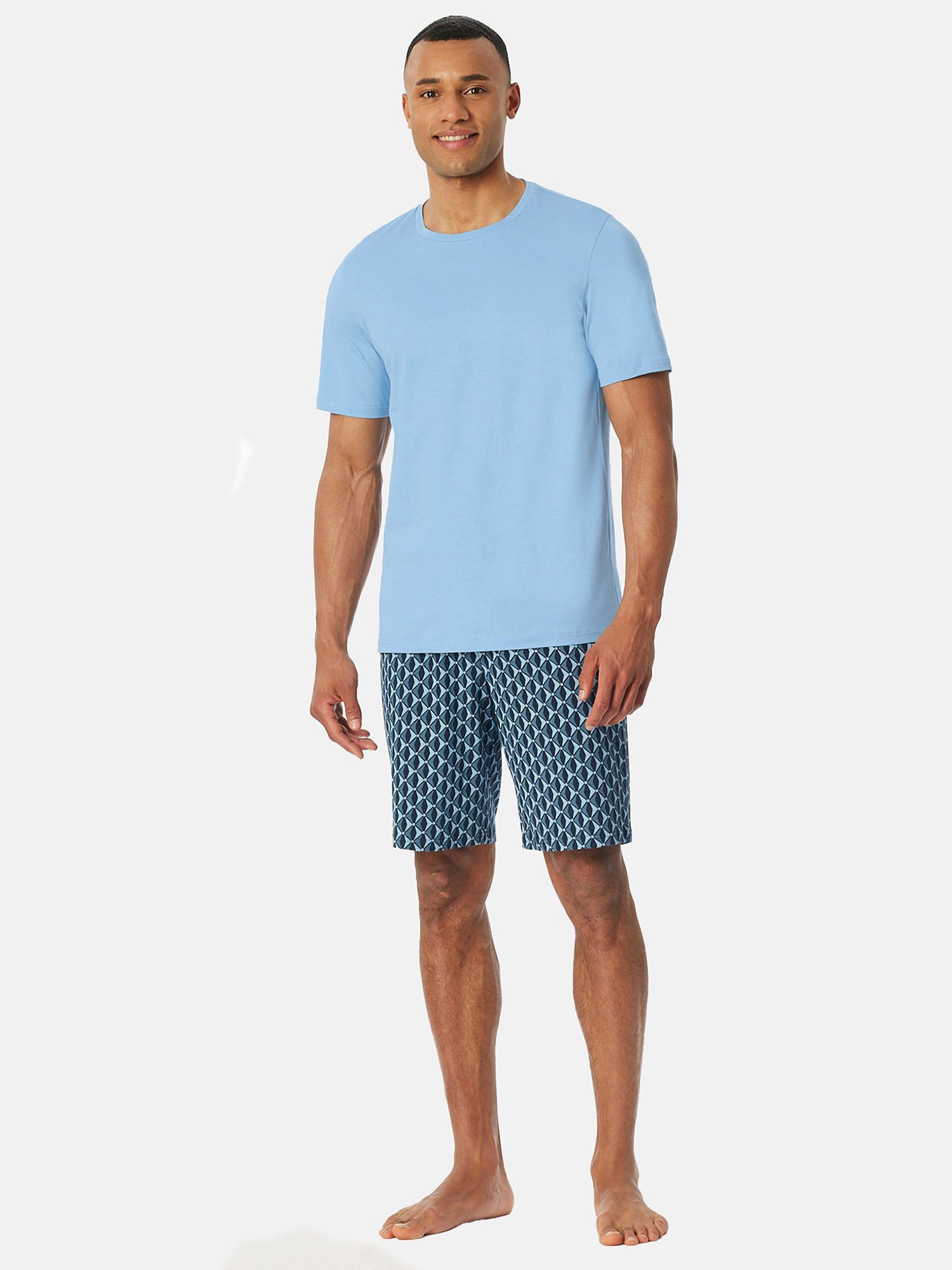 Schiesser Pyjama Casual Essentials (2 tlg) schlafanzug schlafmode bequem