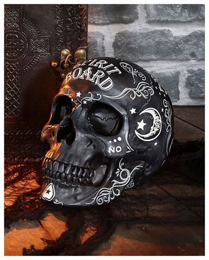 Horror-Shop Dekofigur Spirit Board Totenkopf Skull Deko als Gothic Wohna