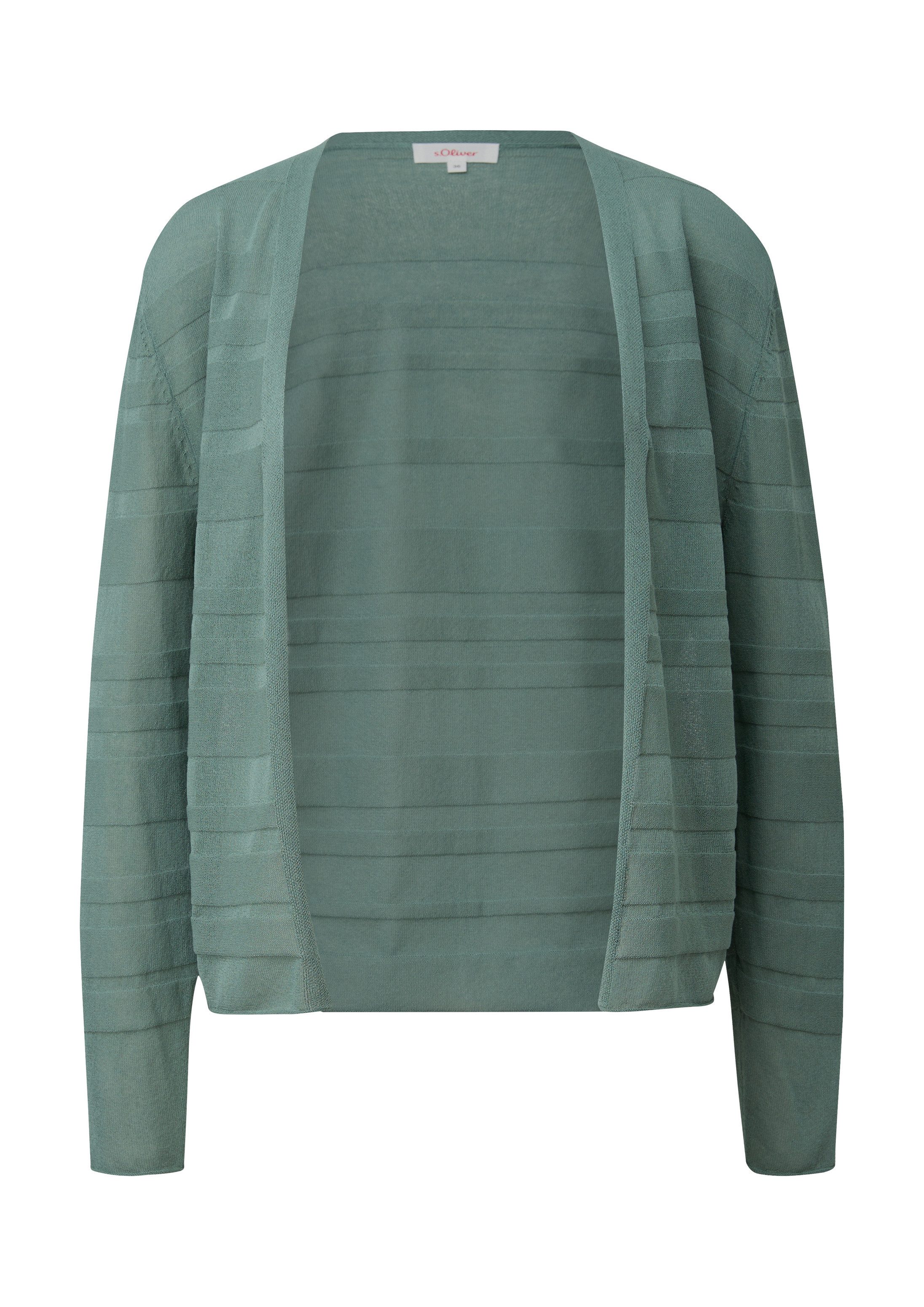 s.Oliver Cardigan Strickjacke Cardigan mit Musterstruktur