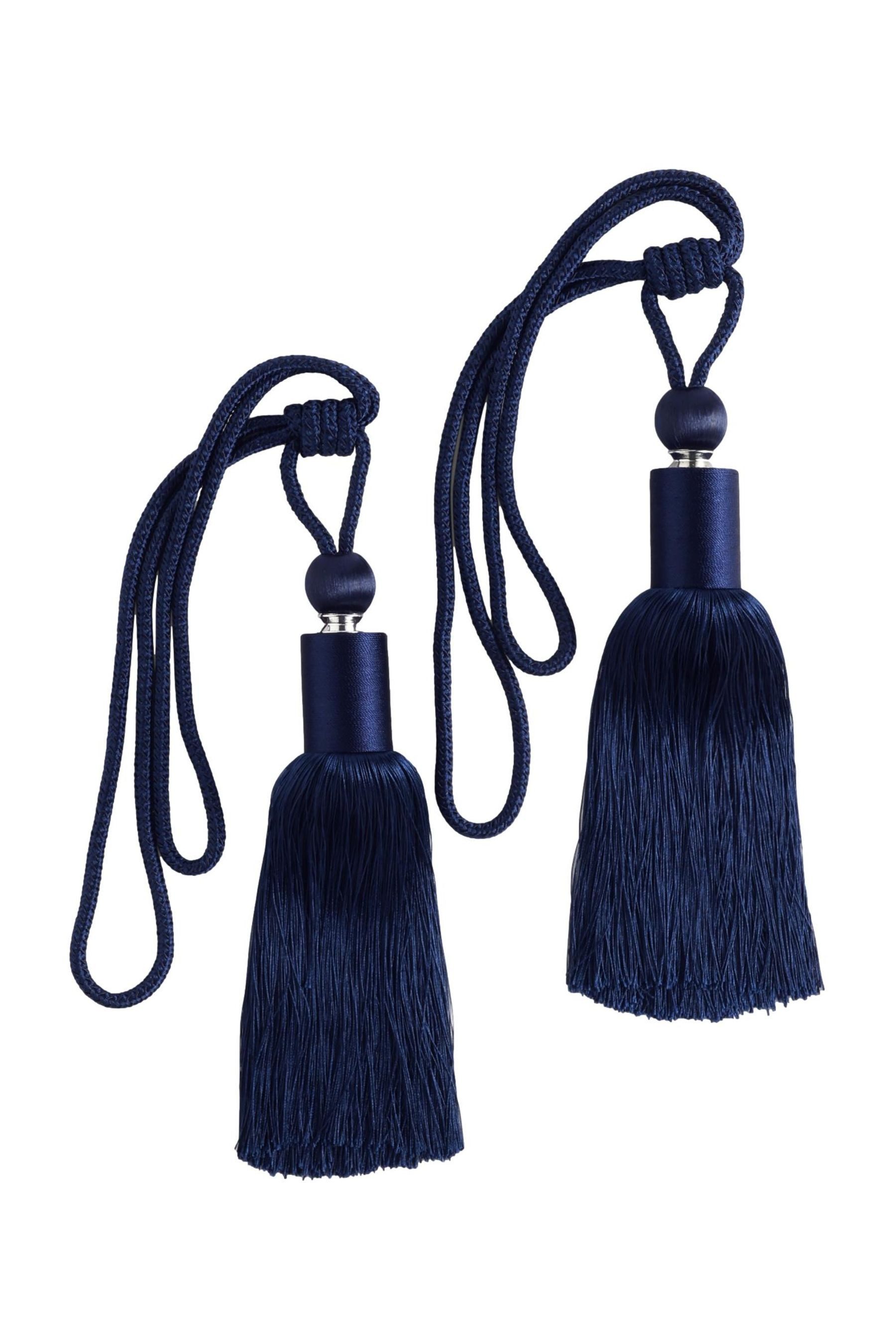 Next Raffhalter Set mit 2 großen Raffhaltern mit Zierquasten