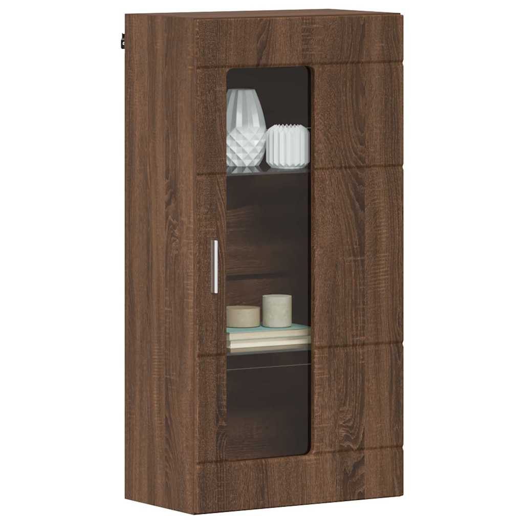vidaXL Wohnzimmer-Set Wandmontierter Schrank Braun Eichen-Optik günstig online kaufen