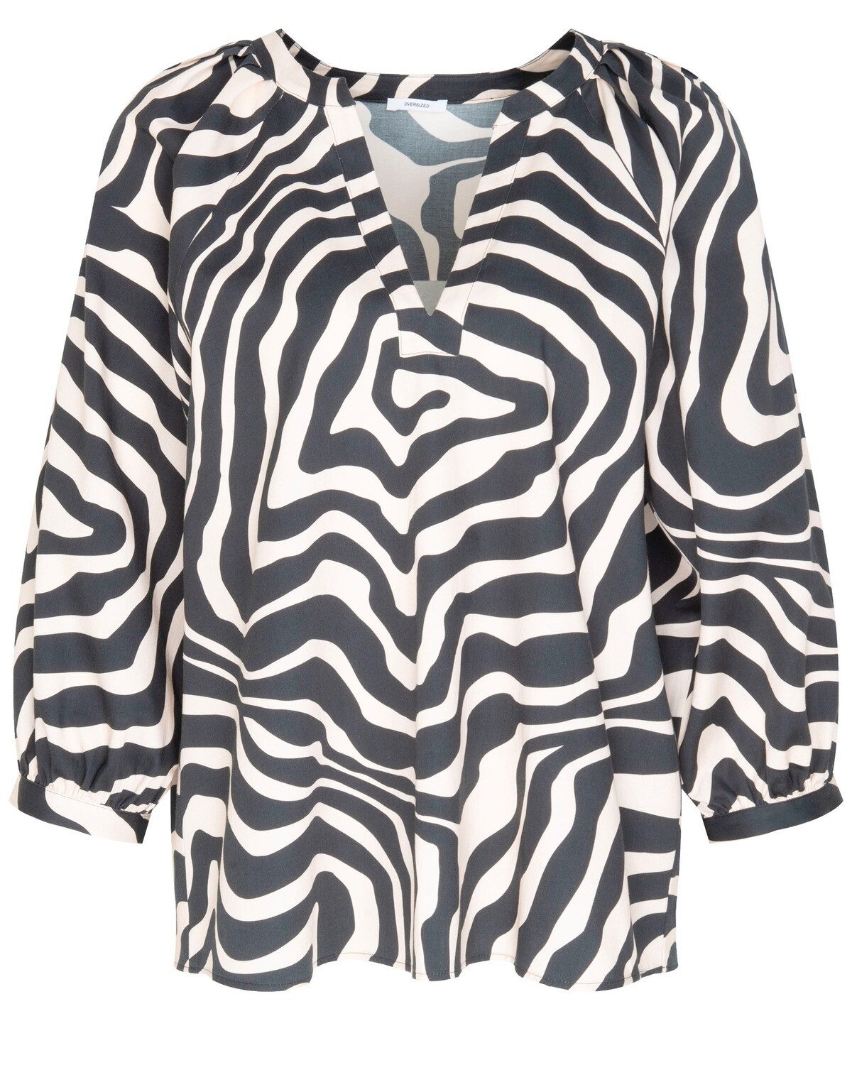 Druckbluse V-Tunika
