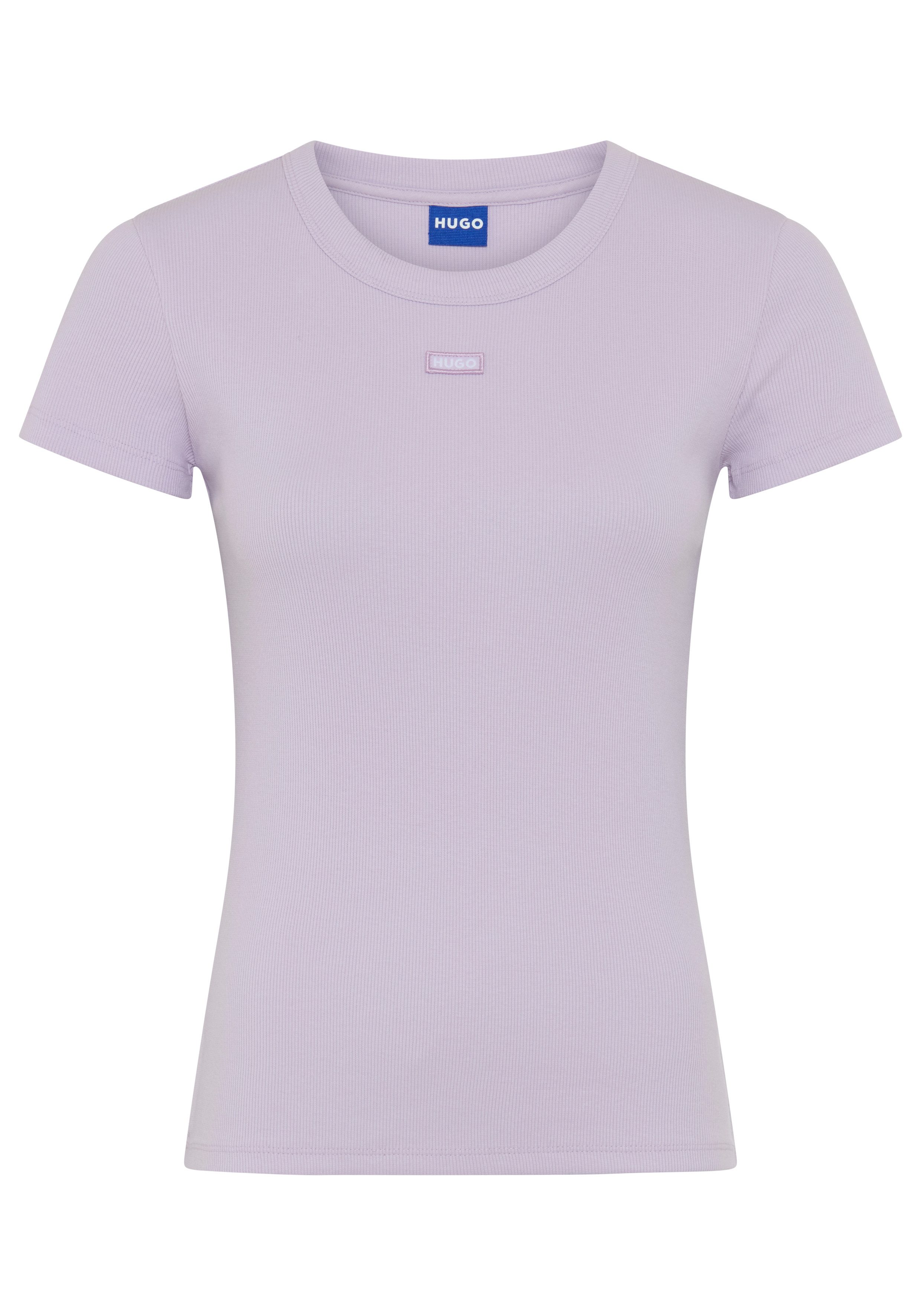 HUGO T-Shirt Easy Tee mit HUGO Aufnäher – Bild 4 von 5