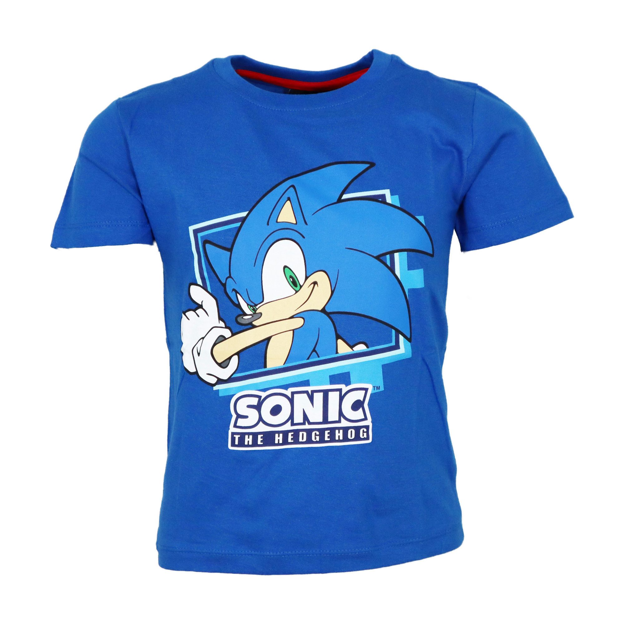 Sonic The Hedgehog Print-Shirt Sonic The Hedgehog Kinder Junge kurzarm T-Shirt Shirt Gr. 98 bis 128 - 100% Baumwolle