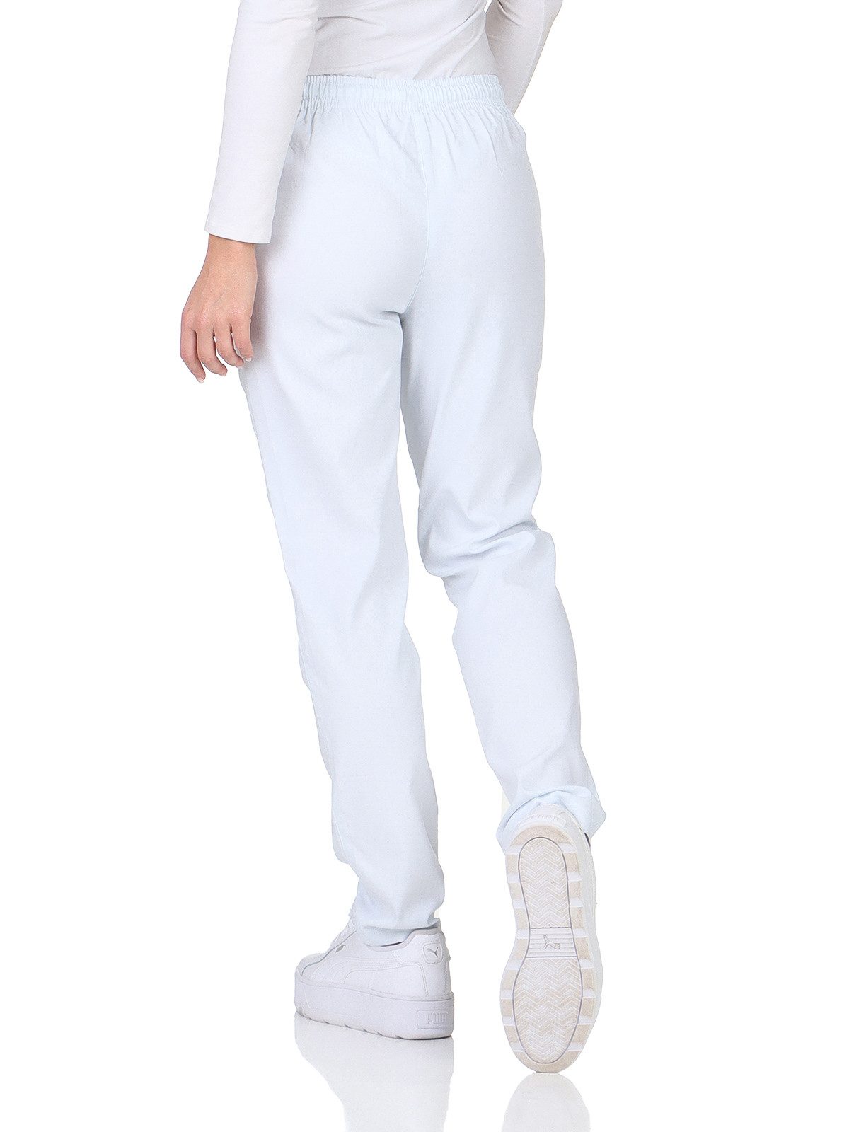Alica Collection Chinohose Schlupfhose Damen Stretch Hose leichte Sommerhose - Kurzgröße mit Gummibund & Kordelzug, in großen Größen erhältlich