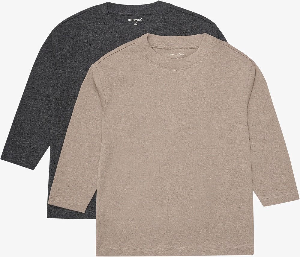 Minymo Longshirt T-Shirt LS Loose Fit (2-Pack)