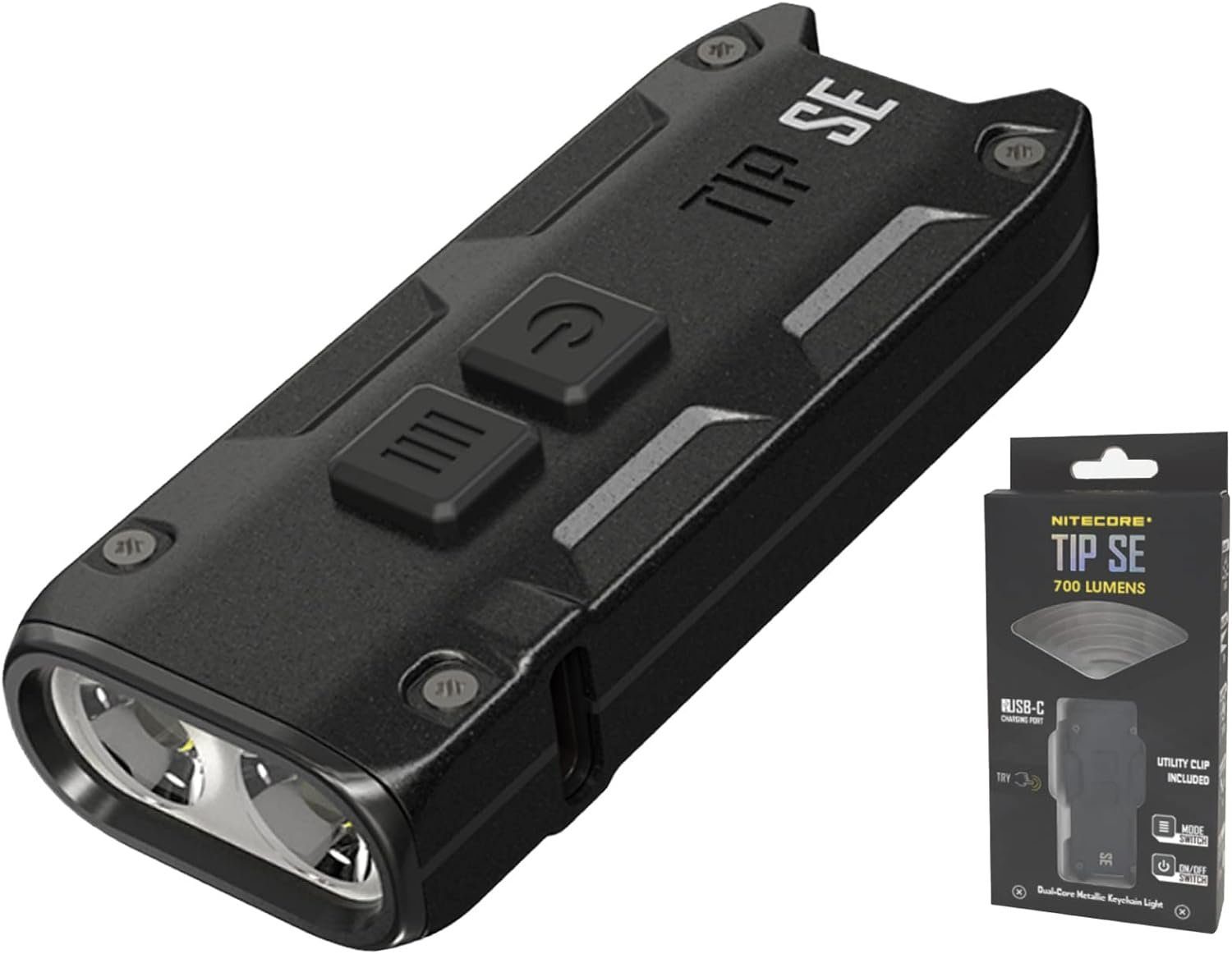Nitecore LED (1-St) C – USB SE Lumen Taschenlampe – - LED Mini-Taschenlampe Schlüsselanhänger Tip – 700