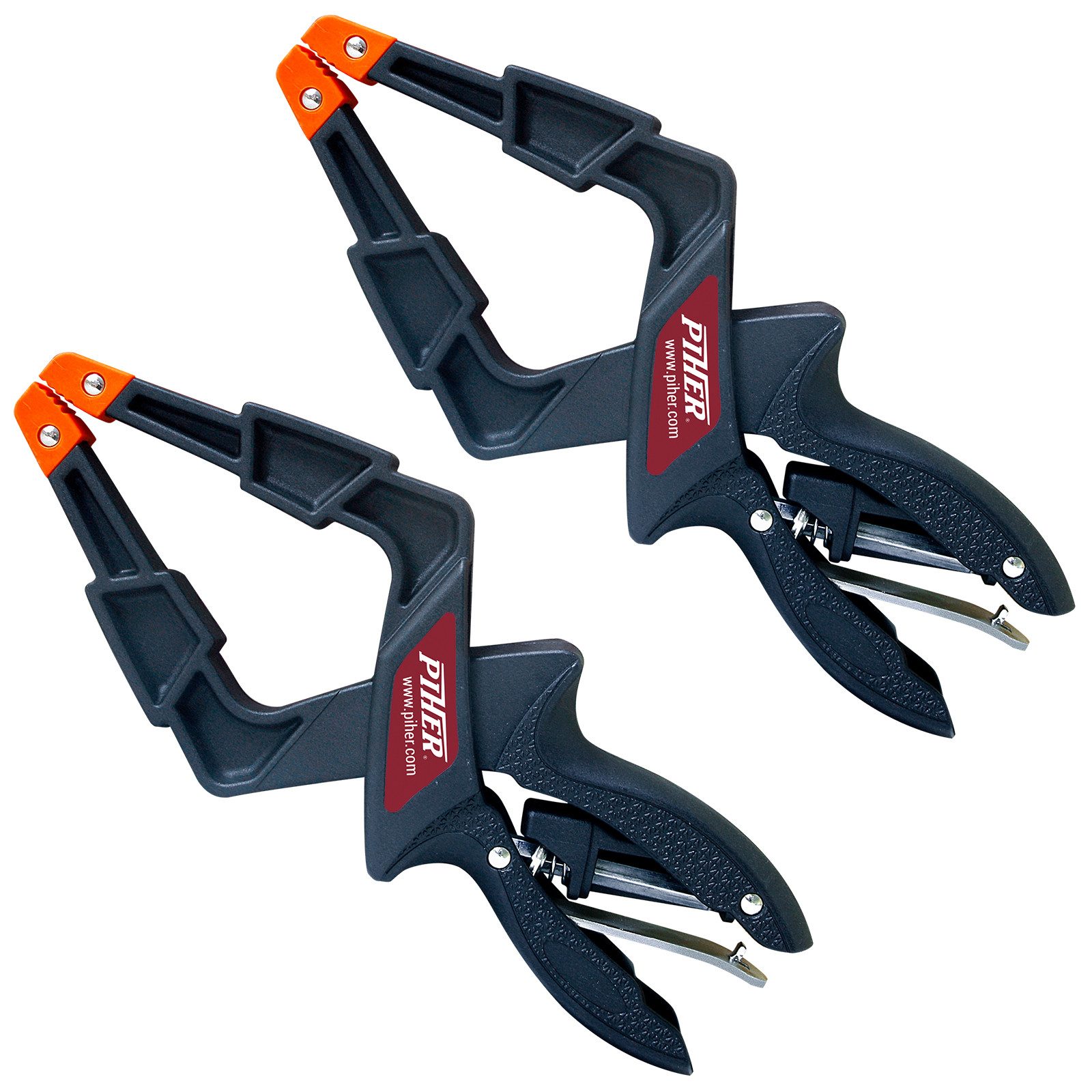 Piher Einhandzwinge 1 Paar Progressiv Spannzange spitz 8,5 x 8,5 cm 52203-2