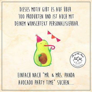 Mr. & Mrs. Panda Hundefliege Avocado Party Zeit - Gelb Pastell - Geschenk, Schulabschluss, Vegan, Polyester