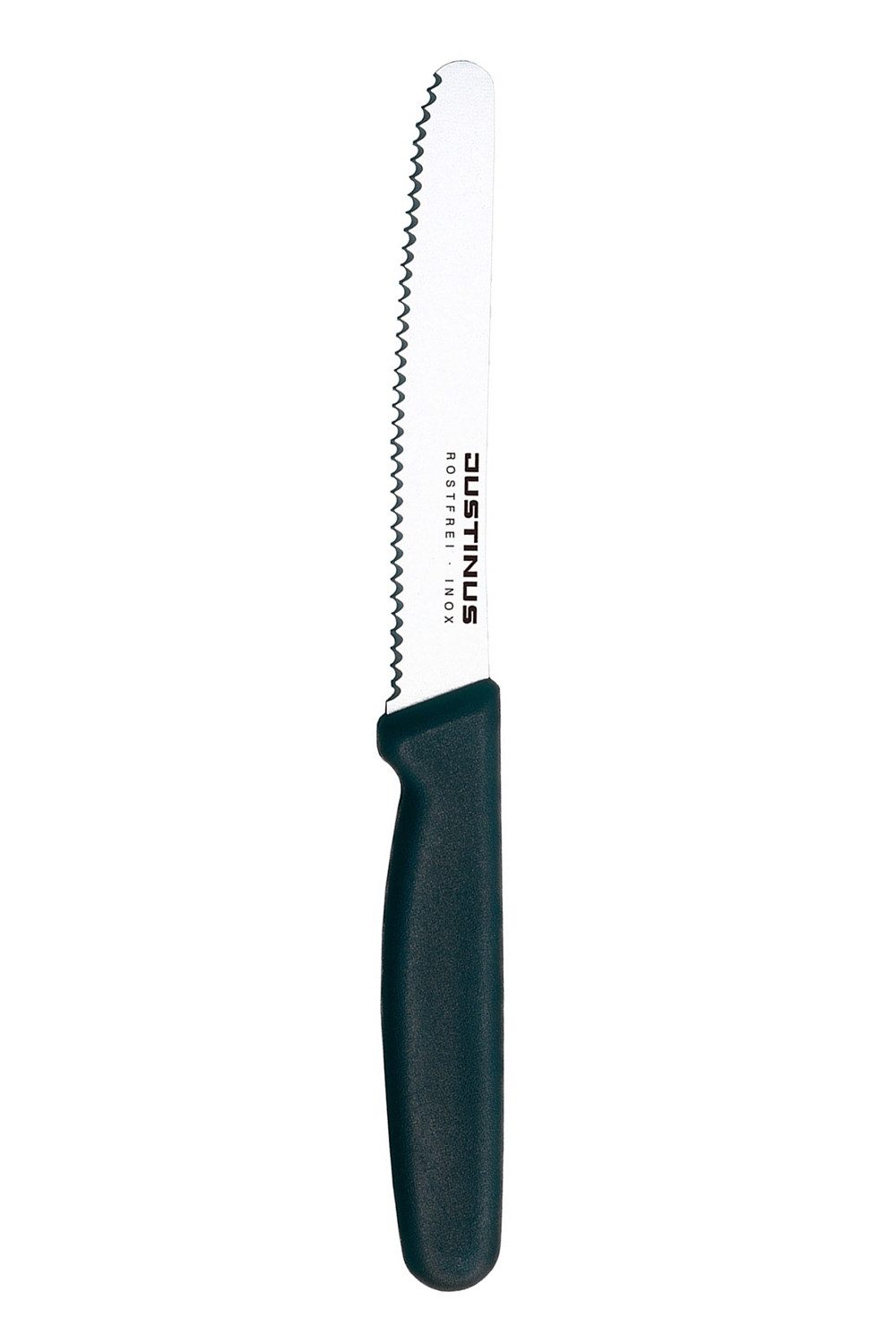 Justinus Brötchenmesser FINE CUT, Schwarz, Kunststoff