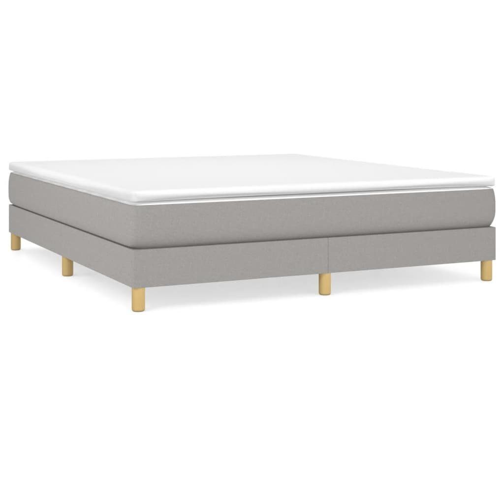 furnicato Bett Boxspringbettgestell Hellgrau 180x200 cm Stoff (1-tlg) günstig online kaufen