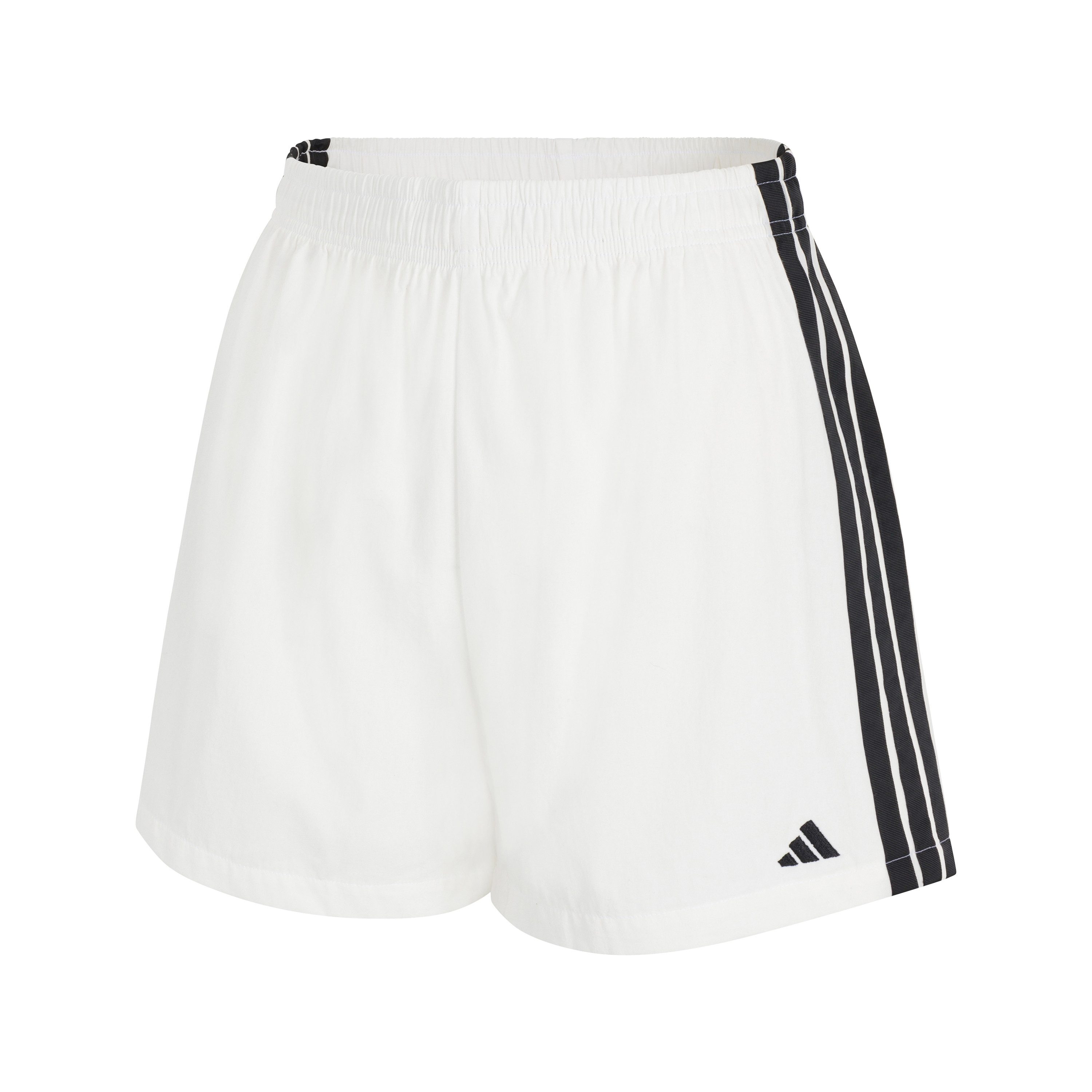 adidas Sportswear Webshorts Sport Active Essentials Cotton 3 Stripes überzogener, elastischer Bund, Pure Cotton, weites Bein, atmungsaktiv