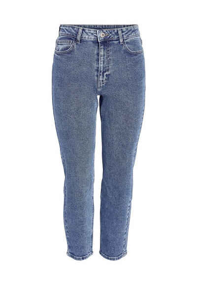 Noisy may Slim-fit-Jeans Lockere Ankle Jeans Slim Fit Denim Hose High Waist NMMONI 6759 in Blau