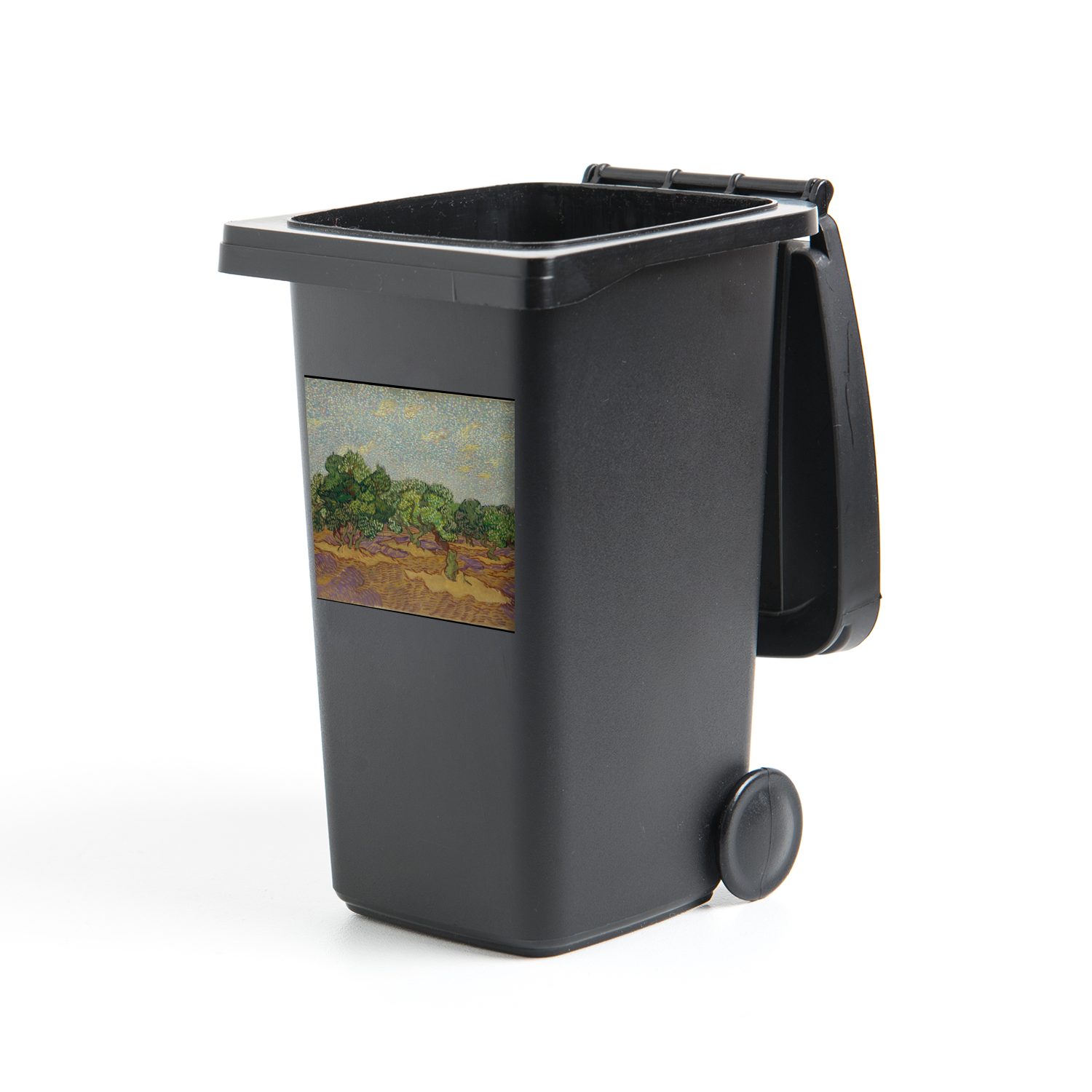 MuchoWow Wandsticker Olivenbäume - Vincent van Gogh (1 St), Mülleimer-aufkleber, Mülltonne, Sticker, Container, Abfalbehälter
