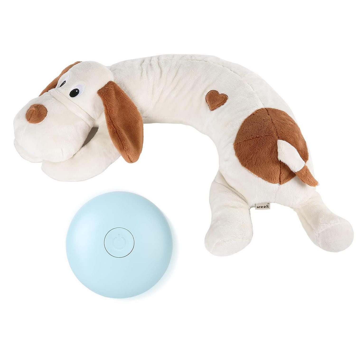 LuxusKollektion Tierkuscheltier Plüsch Hund Spielzeug Herzschlag Weiß Groß, Textil, (1-tlg)