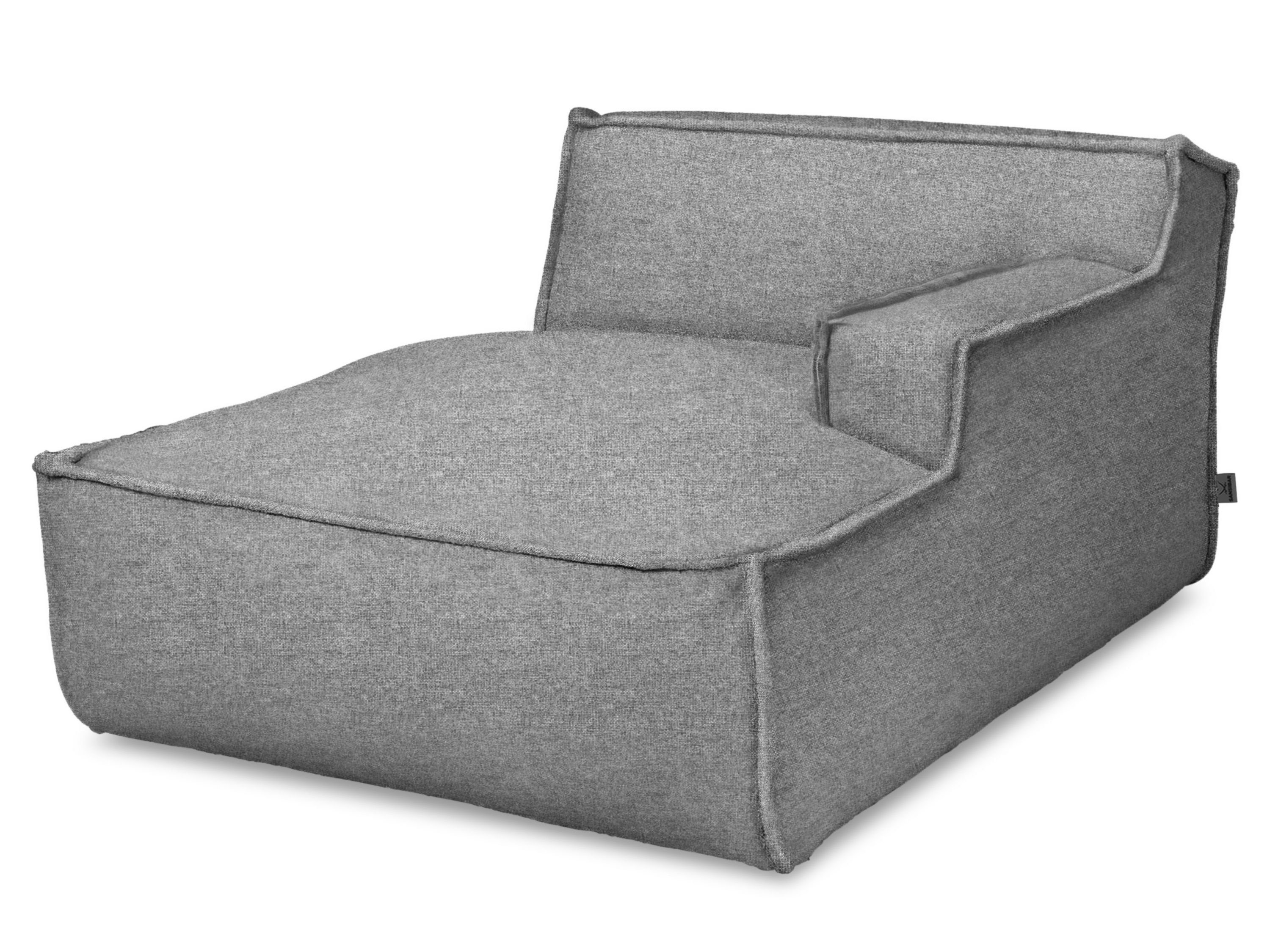 SANSIBAR Living Loungesessel Longchair 120x79x160 cm 120x79x160 SANSIBAR 19 hellgrau Longchair, (BHT RANTUM BHT cm)