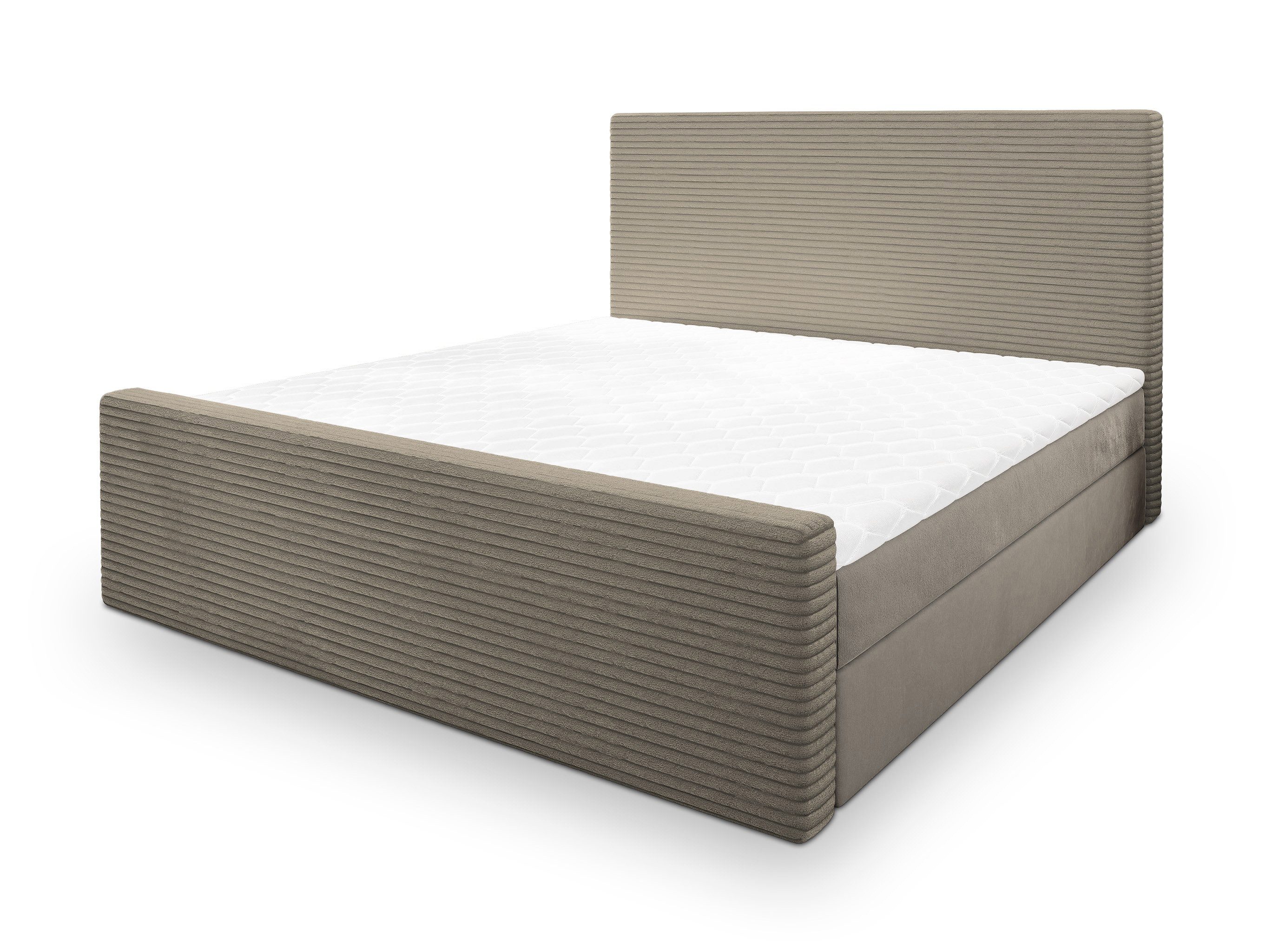 Masseno Boxbett ALORIA 140x200 cm mit Bonell Matratze und Topper