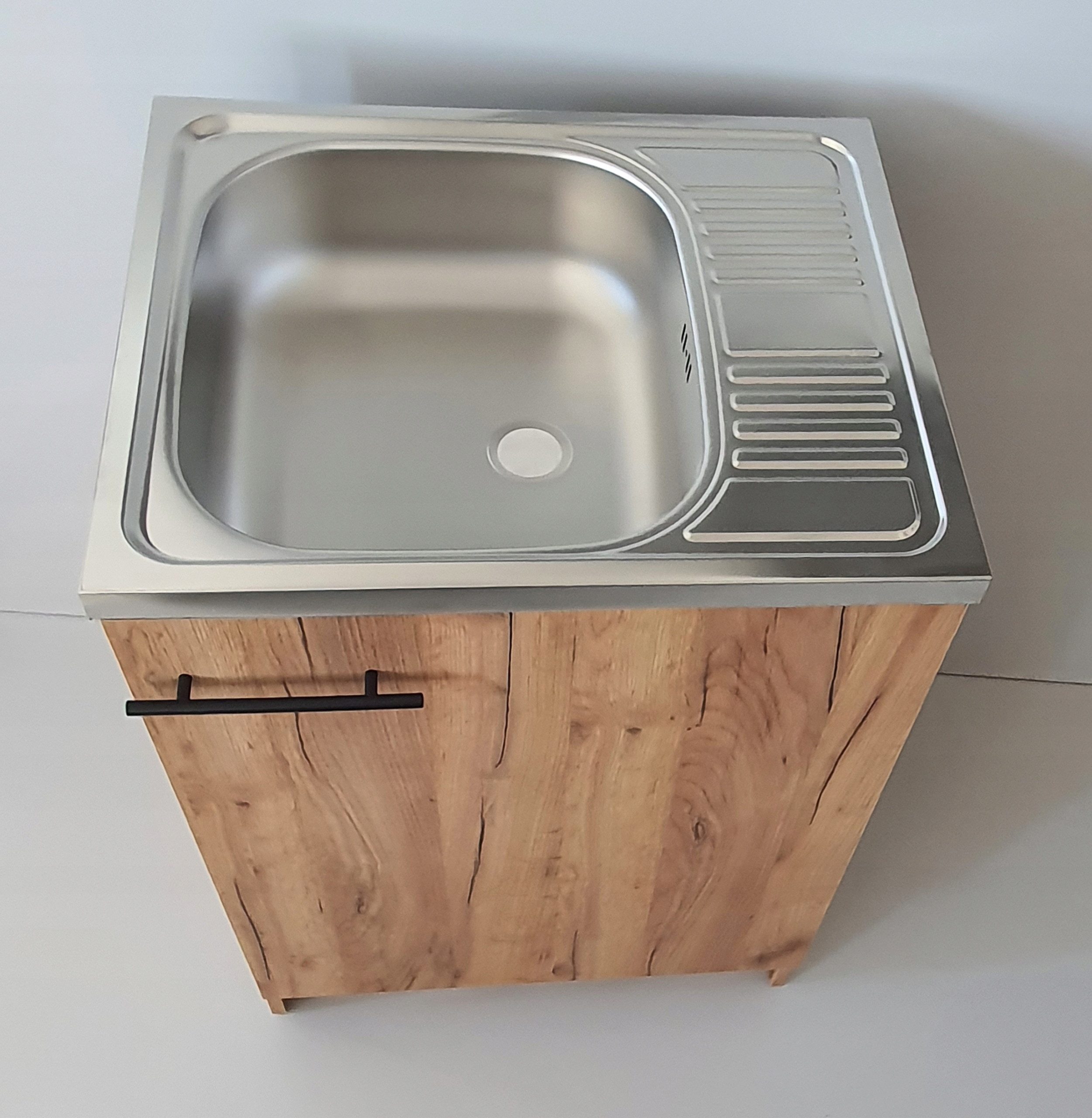 STAMAR Spülenschrank Küchenschrank 60cm Eiche Gold günstig online kaufen