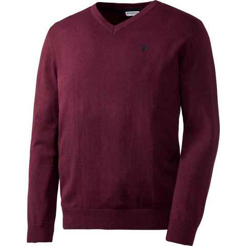 U.S. Polo Assn V-Ausschnitt-Pullover aus reiner, weicher Baumwolle, leichter Sommerpullover